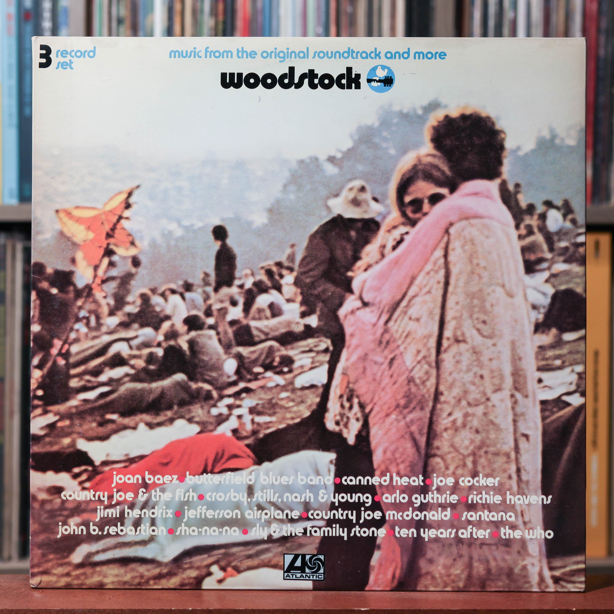 Woodstock - Soundtrack - JAPAN 3LP W/ INSERT 1971 Atlantic, VG+/EX