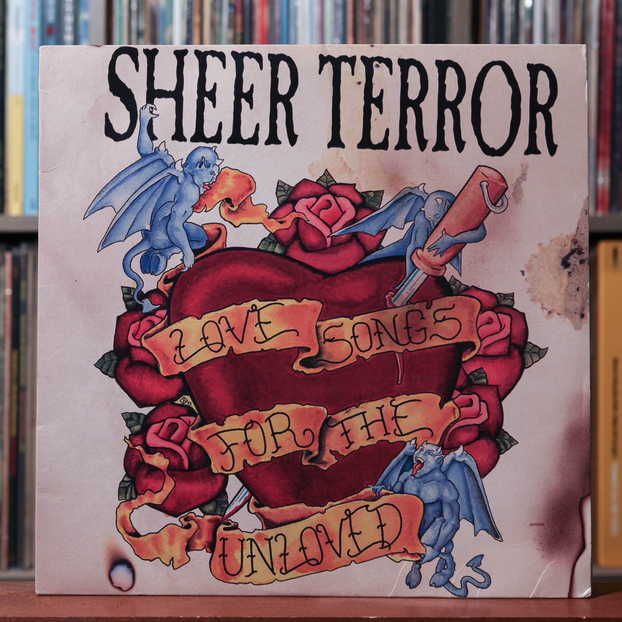 Sheer Terror / Love Songs For〜 NYHC レコード Sheer Terror - Love Songs For The Unloved - 1995 Blackout! Records, VG