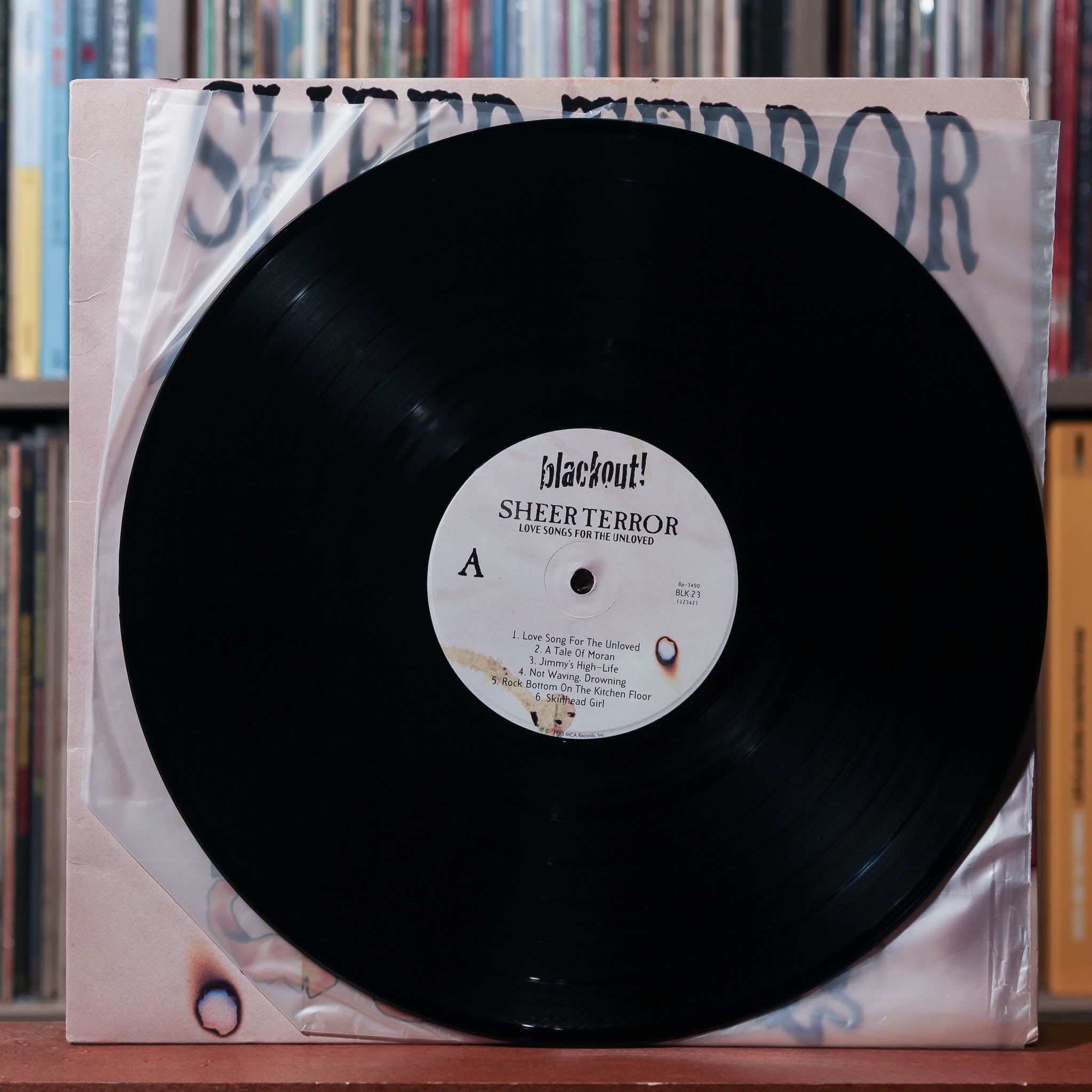 Sheer Terror - Love Songs For The Unloved - 1995 Blackout! Records, VG