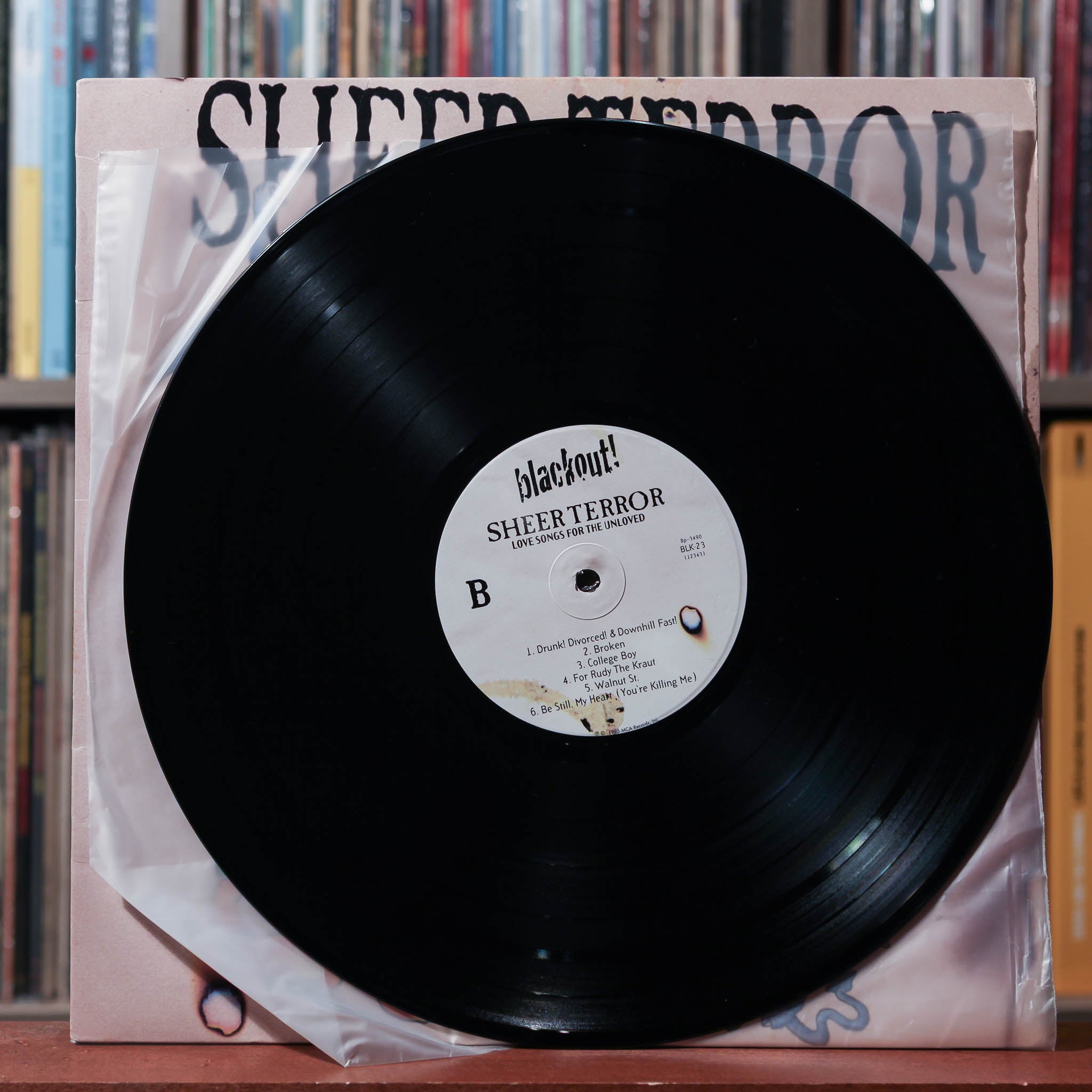 Sheer Terror - Love Songs For The Unloved - 1995 Blackout! Records, VG