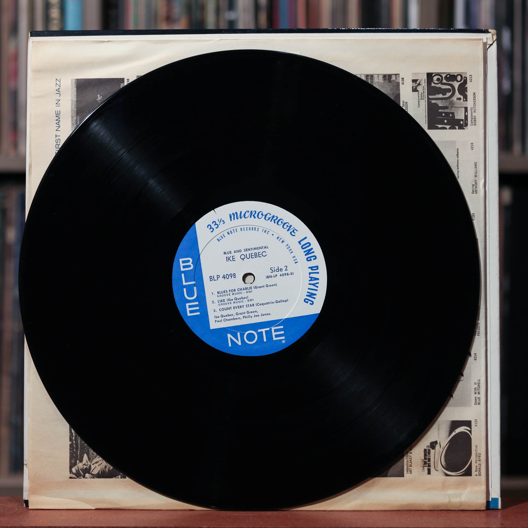 Ike Quebec - Blue & Sentimental - MONO - 1966 Blue Note, VG+/VG+