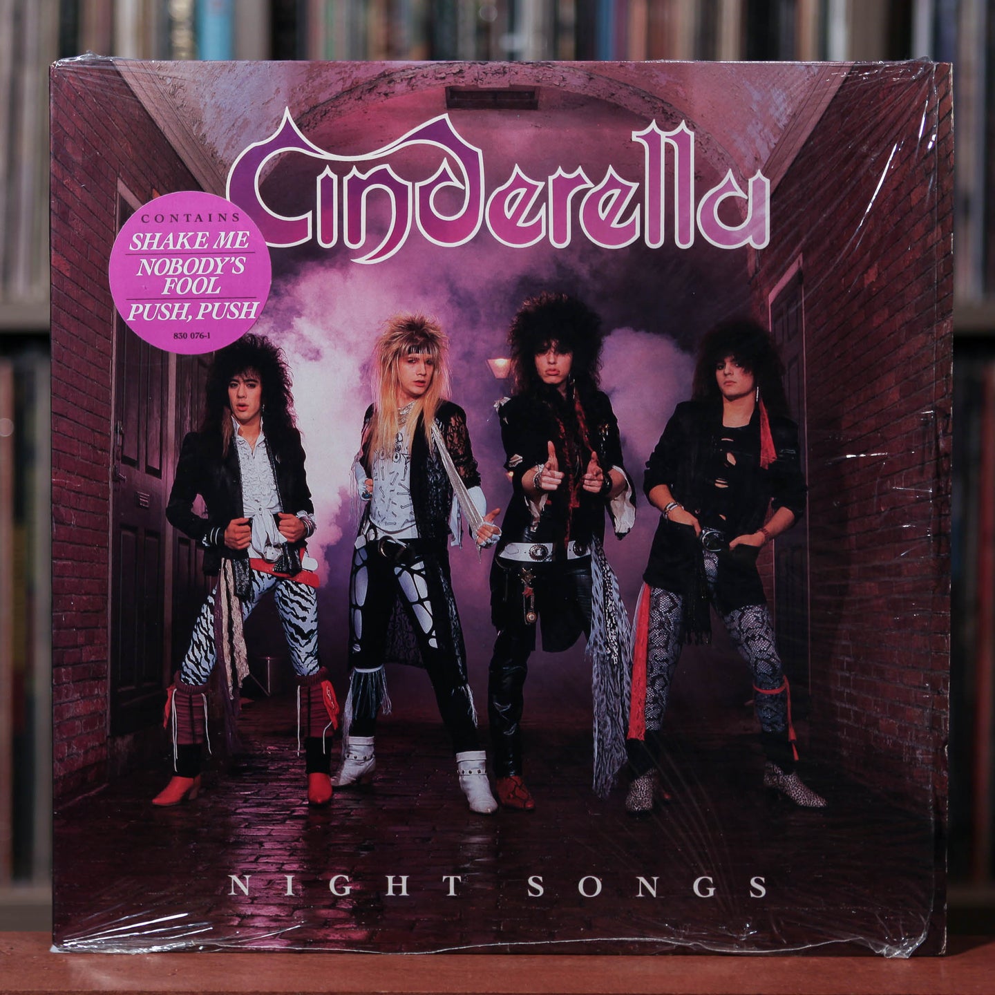 Cinderella - Night Songs - 1986 Mercury, VG+/VG+ w/ Shrink & Hype