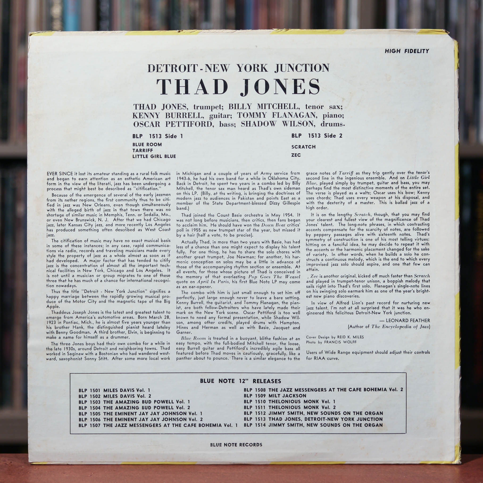 Thad Jones - Detroit-New York Junction - 1975 Blue Note, VG/EX