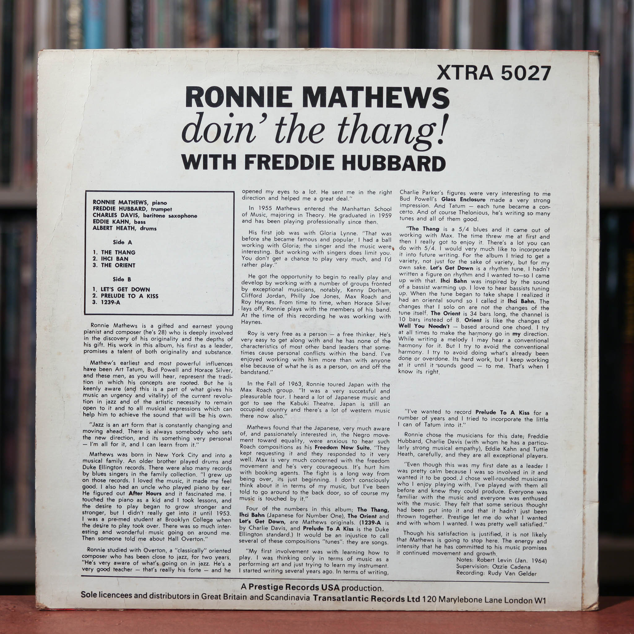 Ronnie Mathews | Freddie Hubbard - Doin' The Thang! - UK Import - 1967