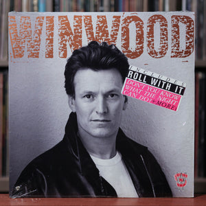 Steve Winwood - Roll With It - 1988 Virgin, EX/EX w/Shrink & Hype