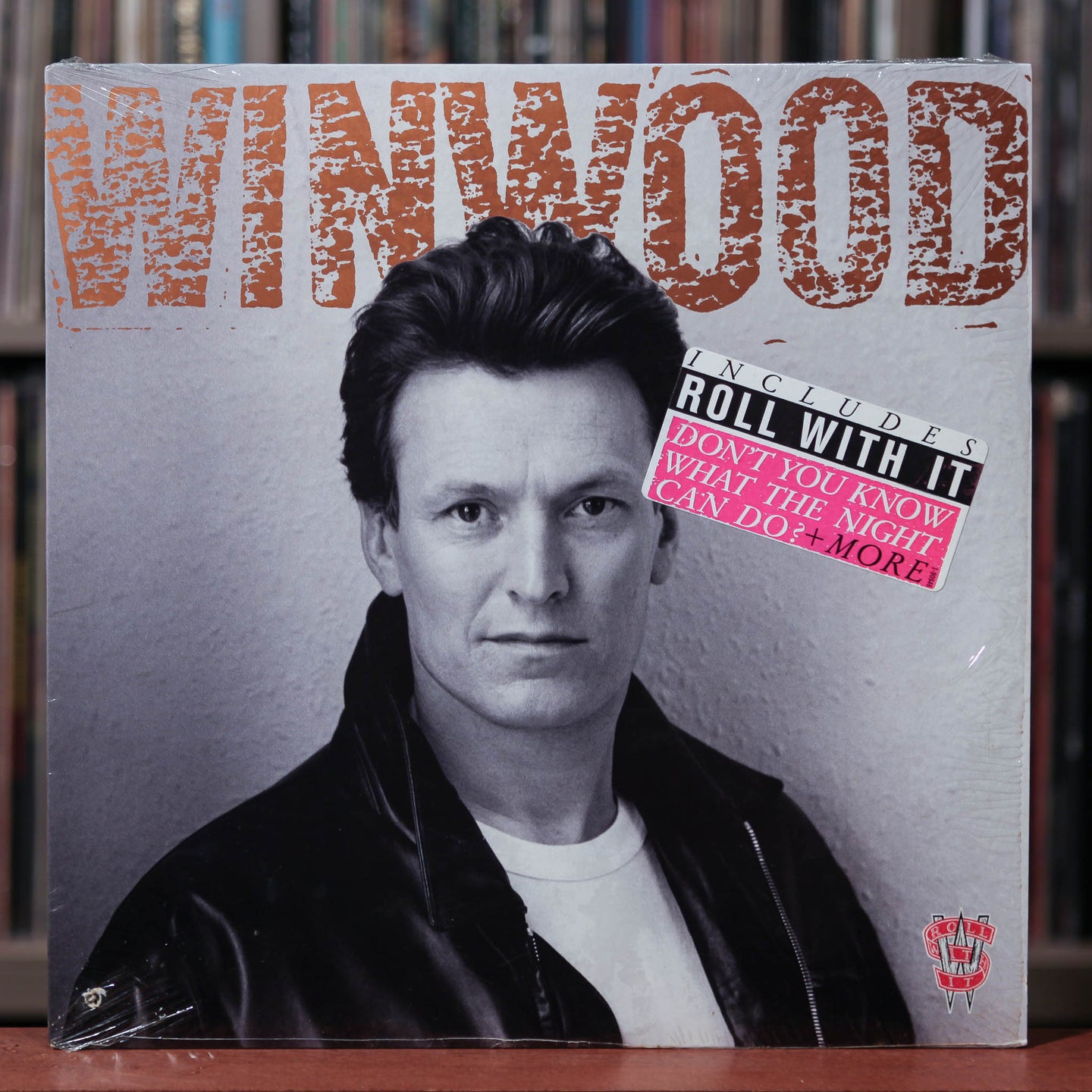 Steve Winwood - Roll With It - 1988 Virgin, EX/EX w/Shrink & Hype