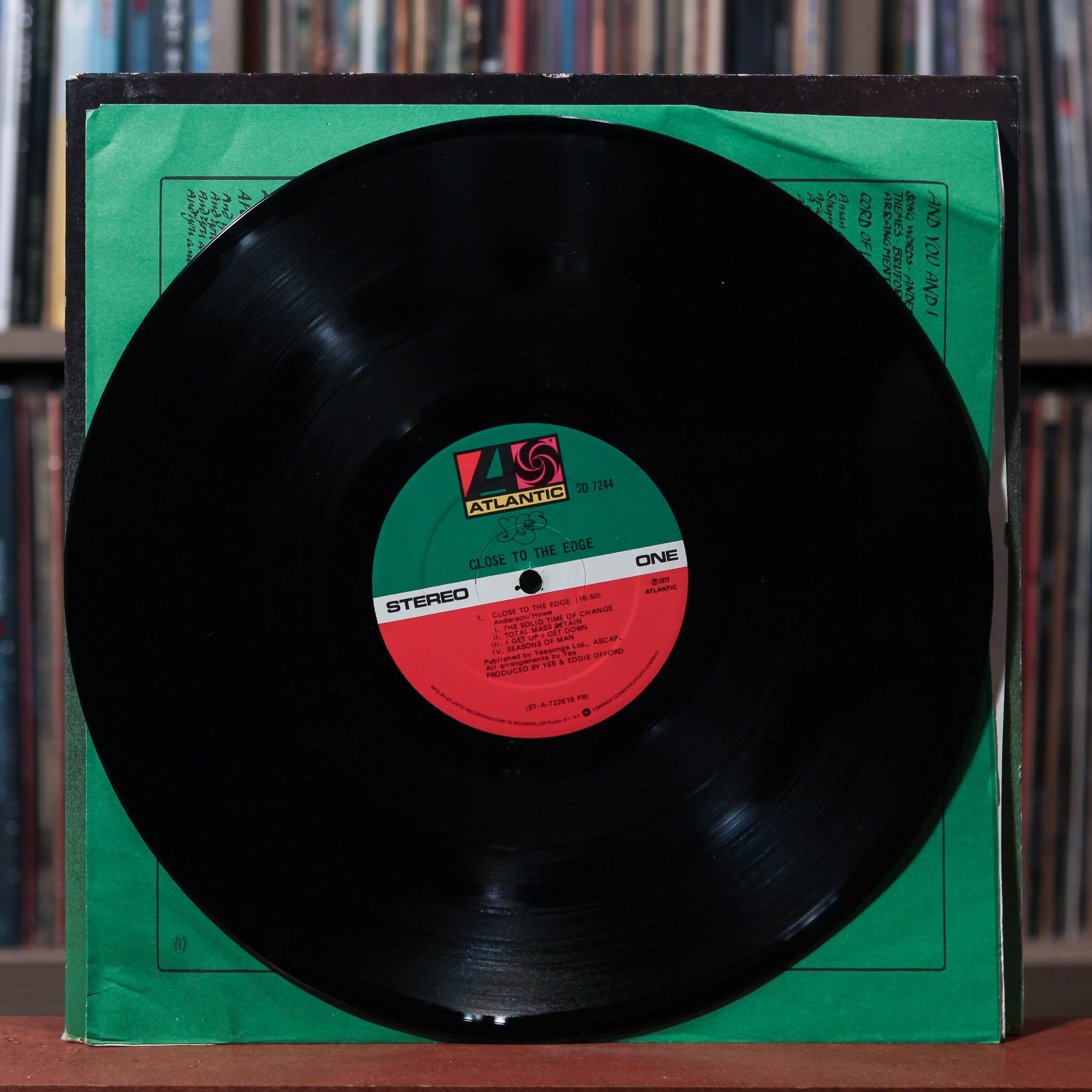 Yes - Close To The Edge - 1972 Atlantic, VG+/VG+