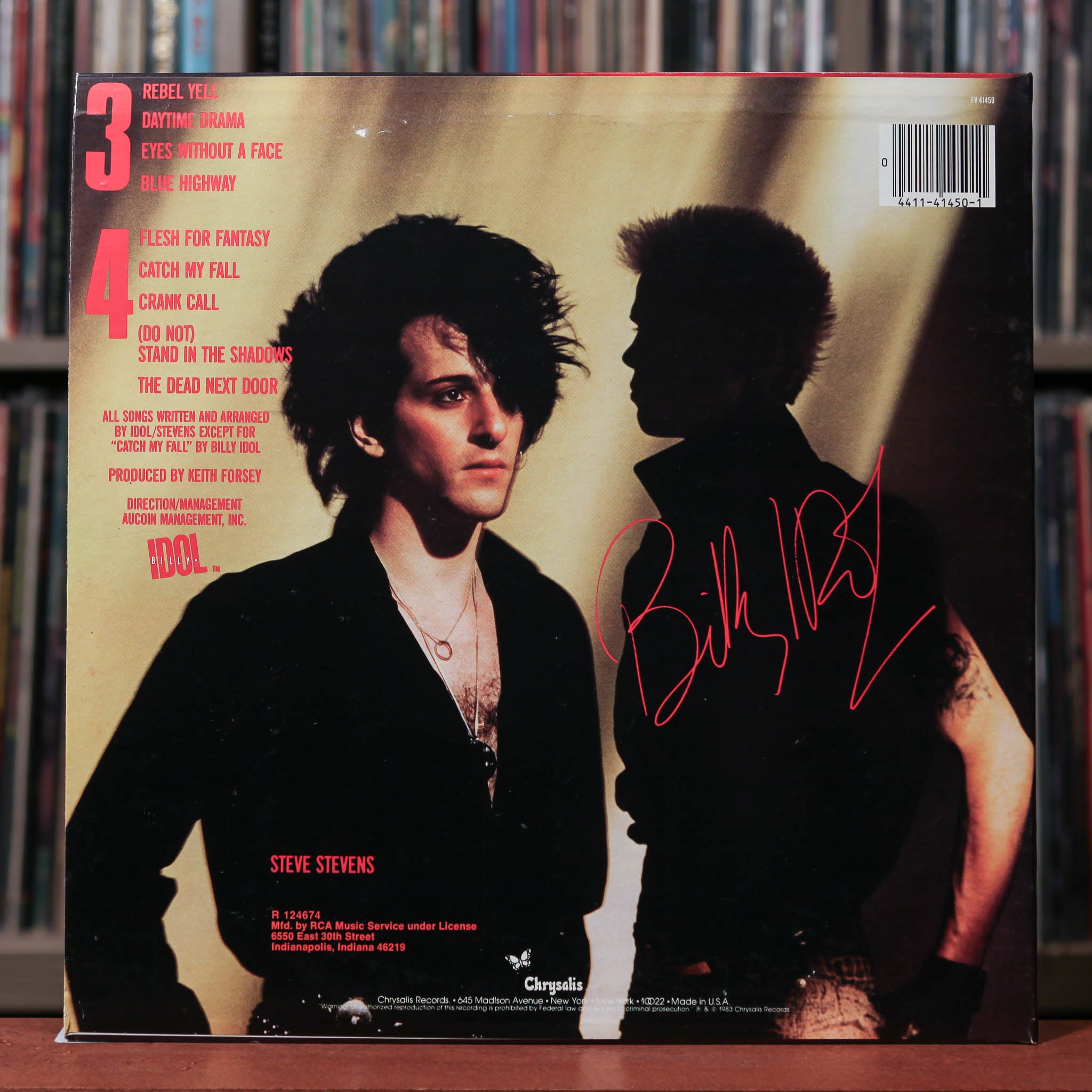 Billy Idol - Rebel Yell - 1983 Chrysalis, VG+/EX