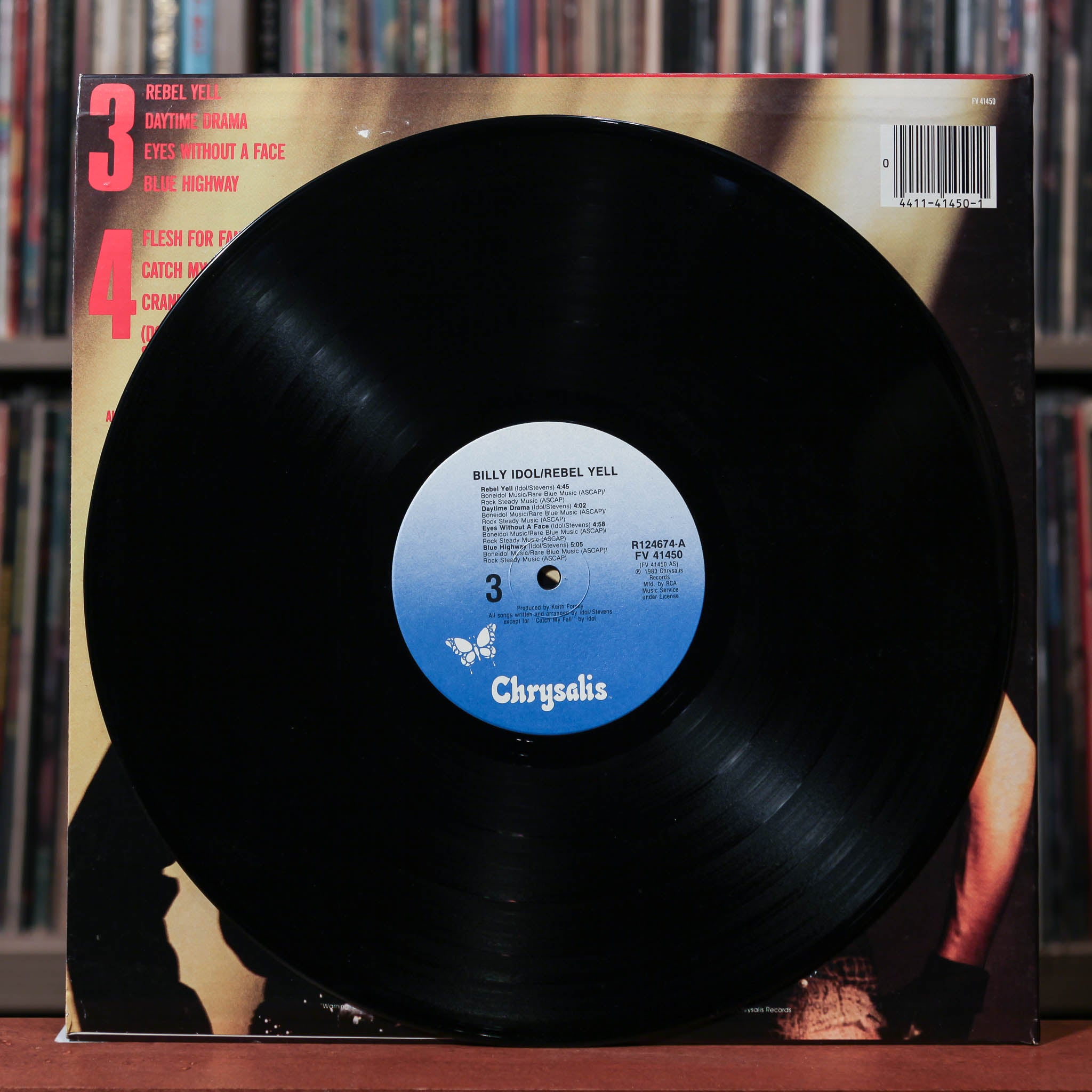 Billy Idol - Rebel Yell - 1983 Chrysalis, VG+/EX