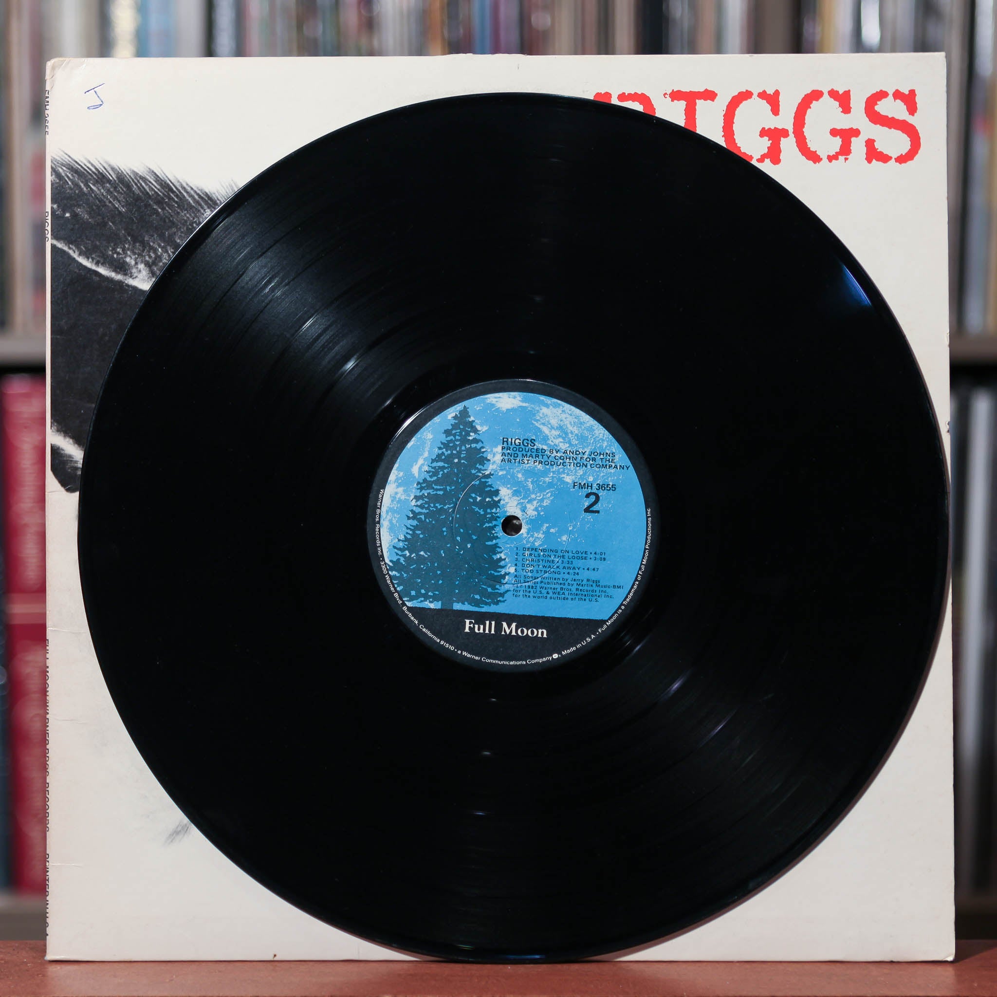 Riggs - Self-Titled - Signed By 1 Band Member - 1982 Full Moon, VG/VG