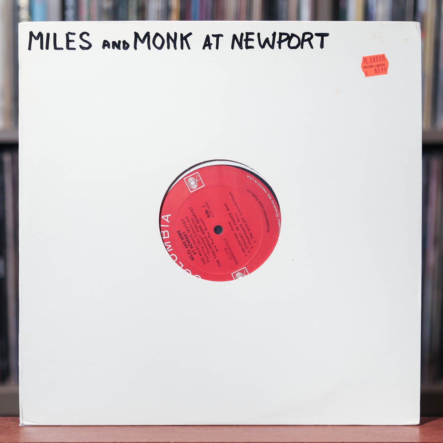 The Miles Davis Sextet & The Thelonious Monk Quartet - Miles & Monk At Newport - 1964 Columbia, VG