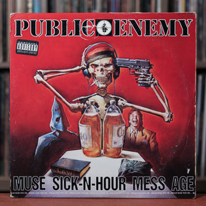 Public Enemy  - Muse Sick-N-Hour Mess Age - 2LP - RARE PROMO - 1994 Def Jam, VG/VG