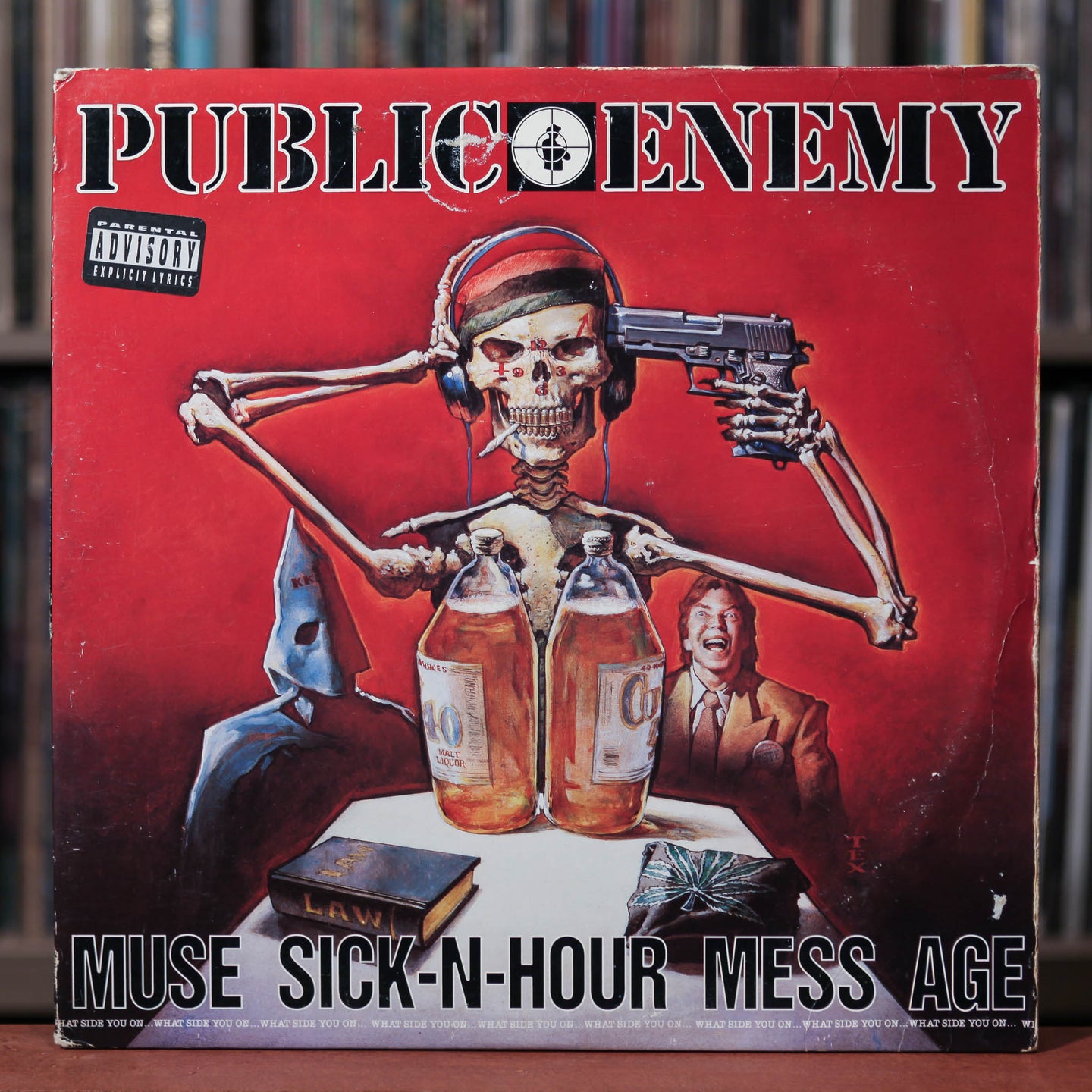 Public Enemy  - Muse Sick-N-Hour Mess Age - 2LP - RARE PROMO - 1994 Def Jam, VG/VG