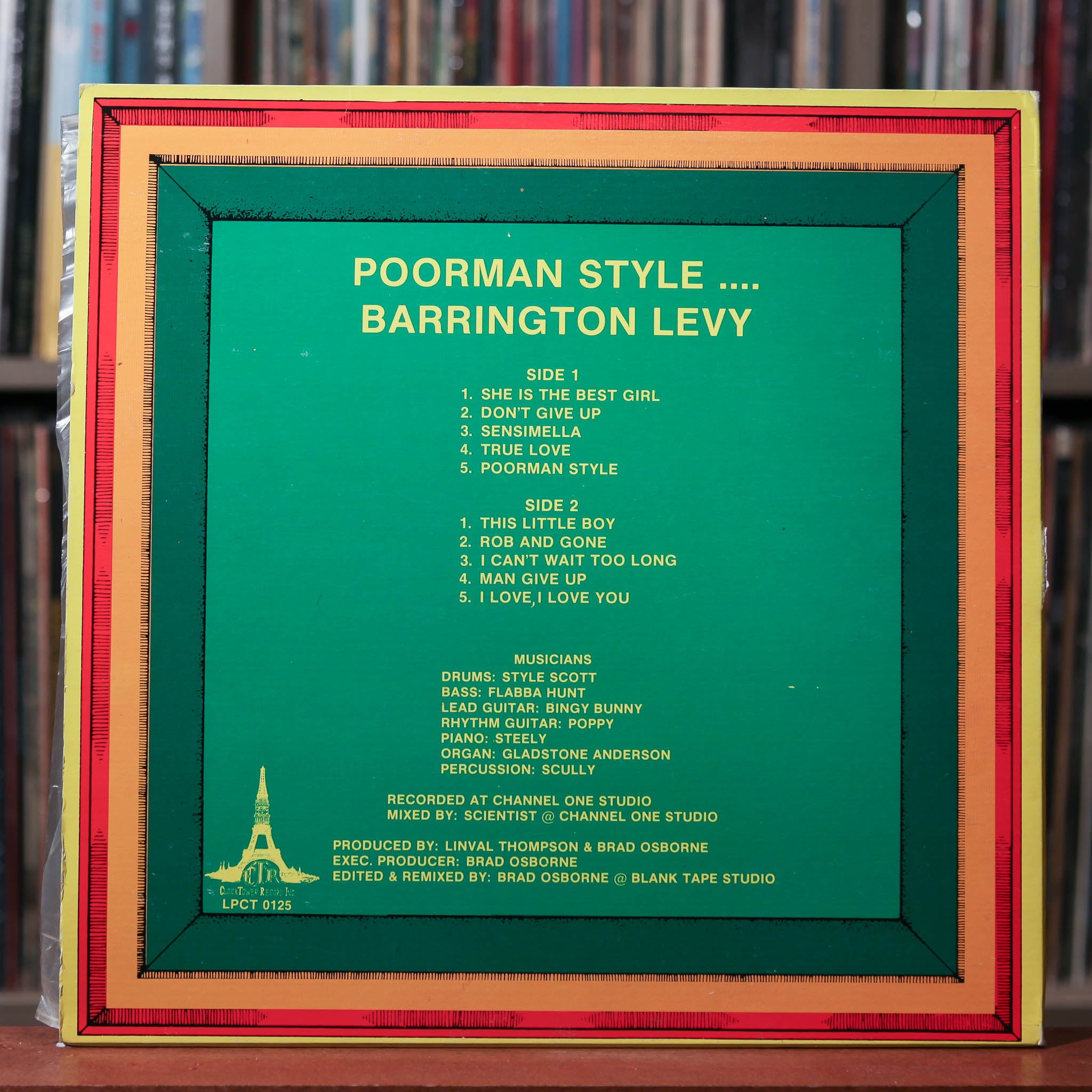 Barrington Levy - Poorman Style - CANADIAN import 1982