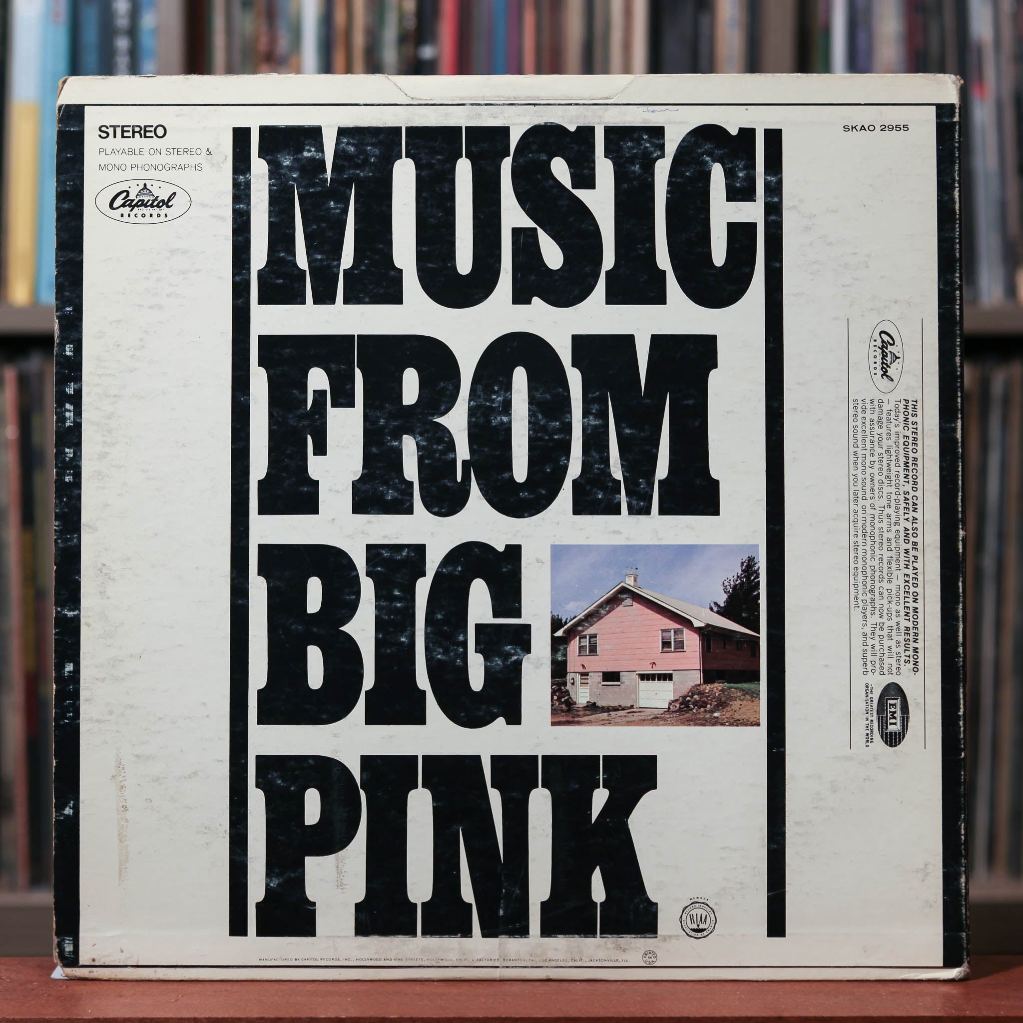 The Band - Music From Big Pink - 1968 Capitol Records, VG/VG