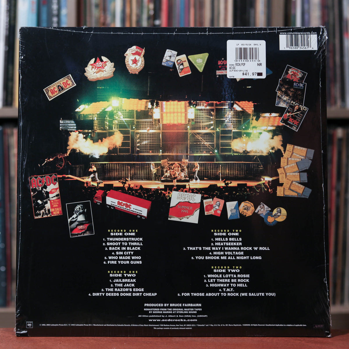 AC/DC - Live - Gold Vinyl - 2024 Albert Productions, EX/EX
