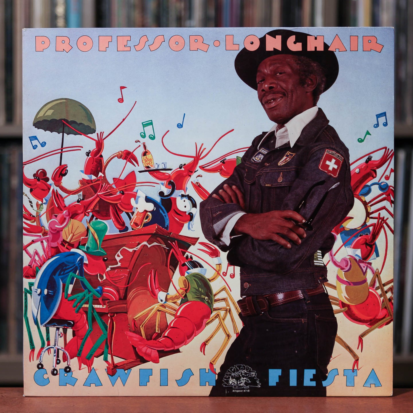 Professor Longhair - Crawfish Fiesta - 1980 Alligator Records, VG+/EX
