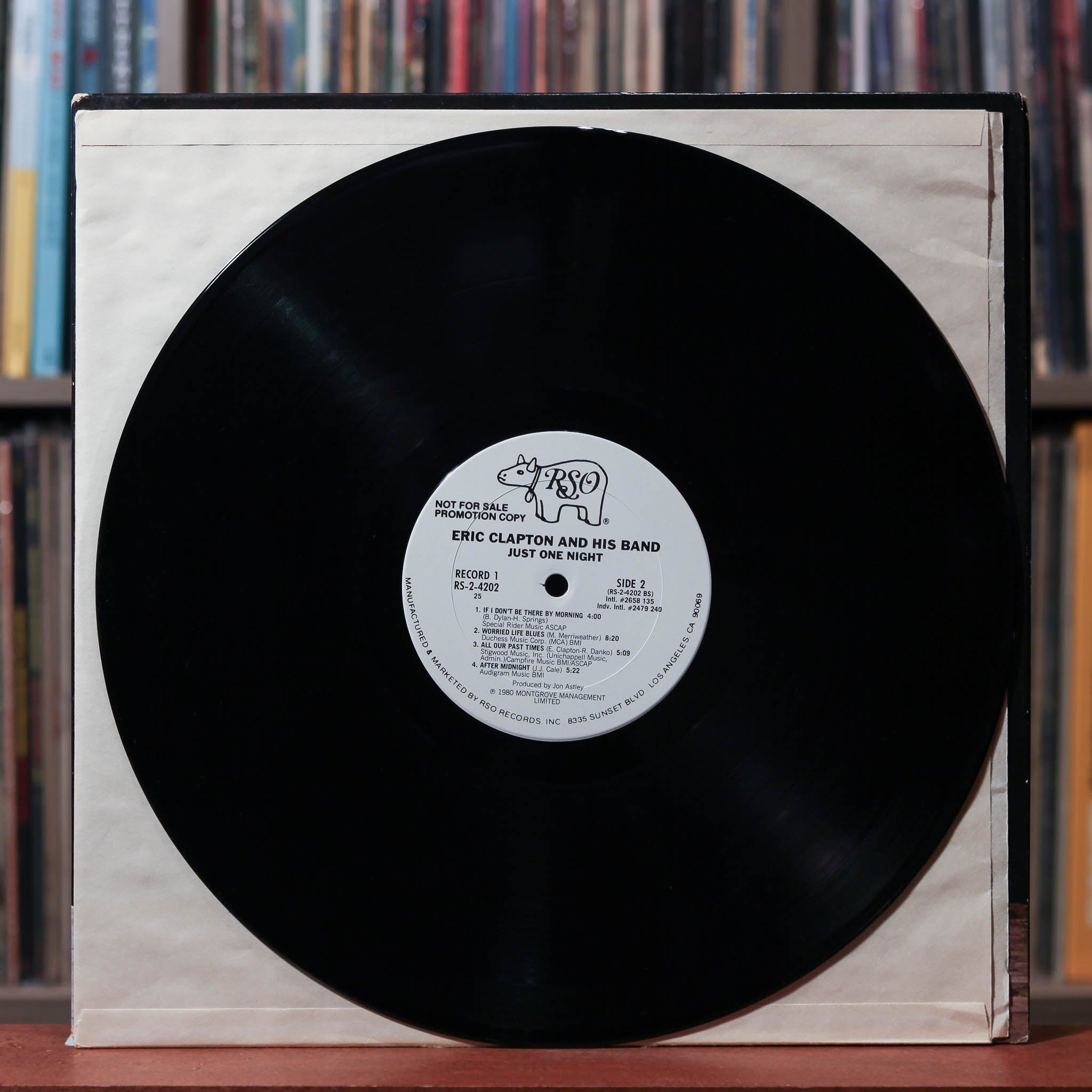 Eric Clapton - Just One Night - 2LP US PROMO 1980 RSO, VG/EX