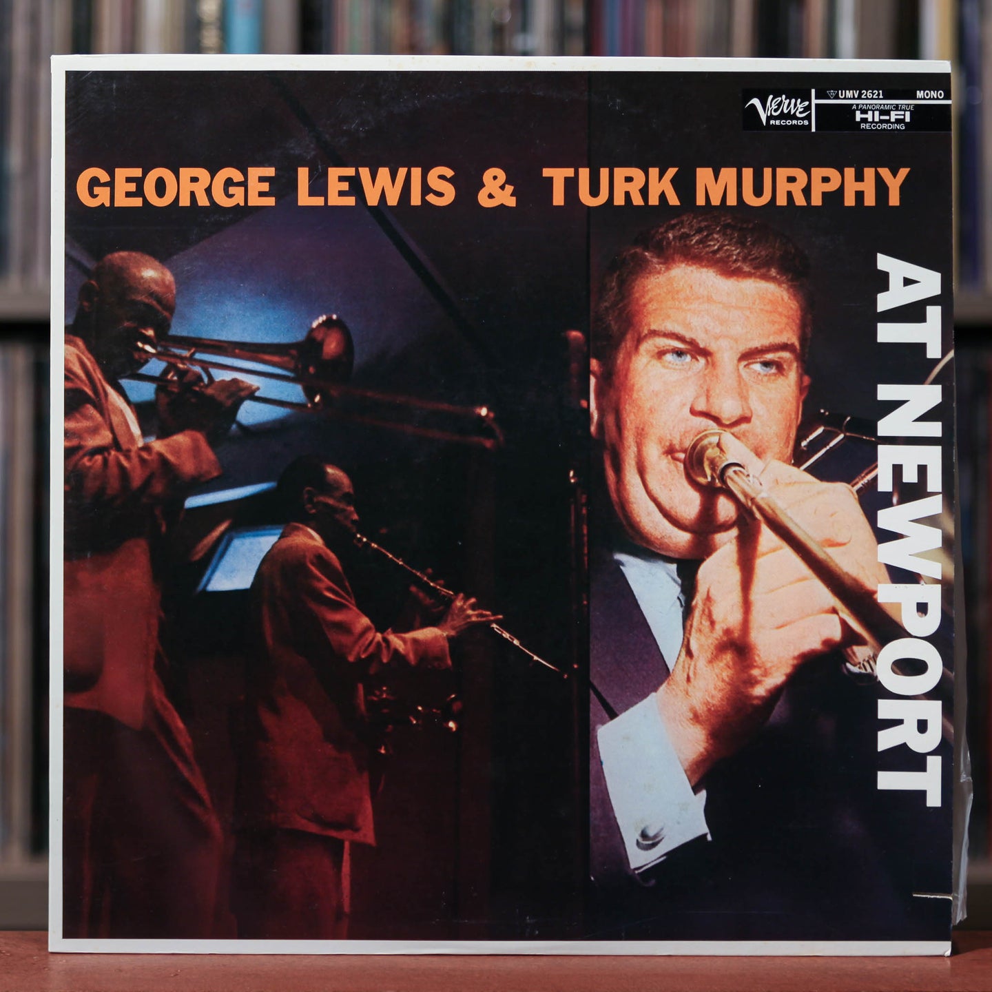 George Lewis & Turk Murphy - At Newport - Japanese Import -1982 Verve, EX/EX