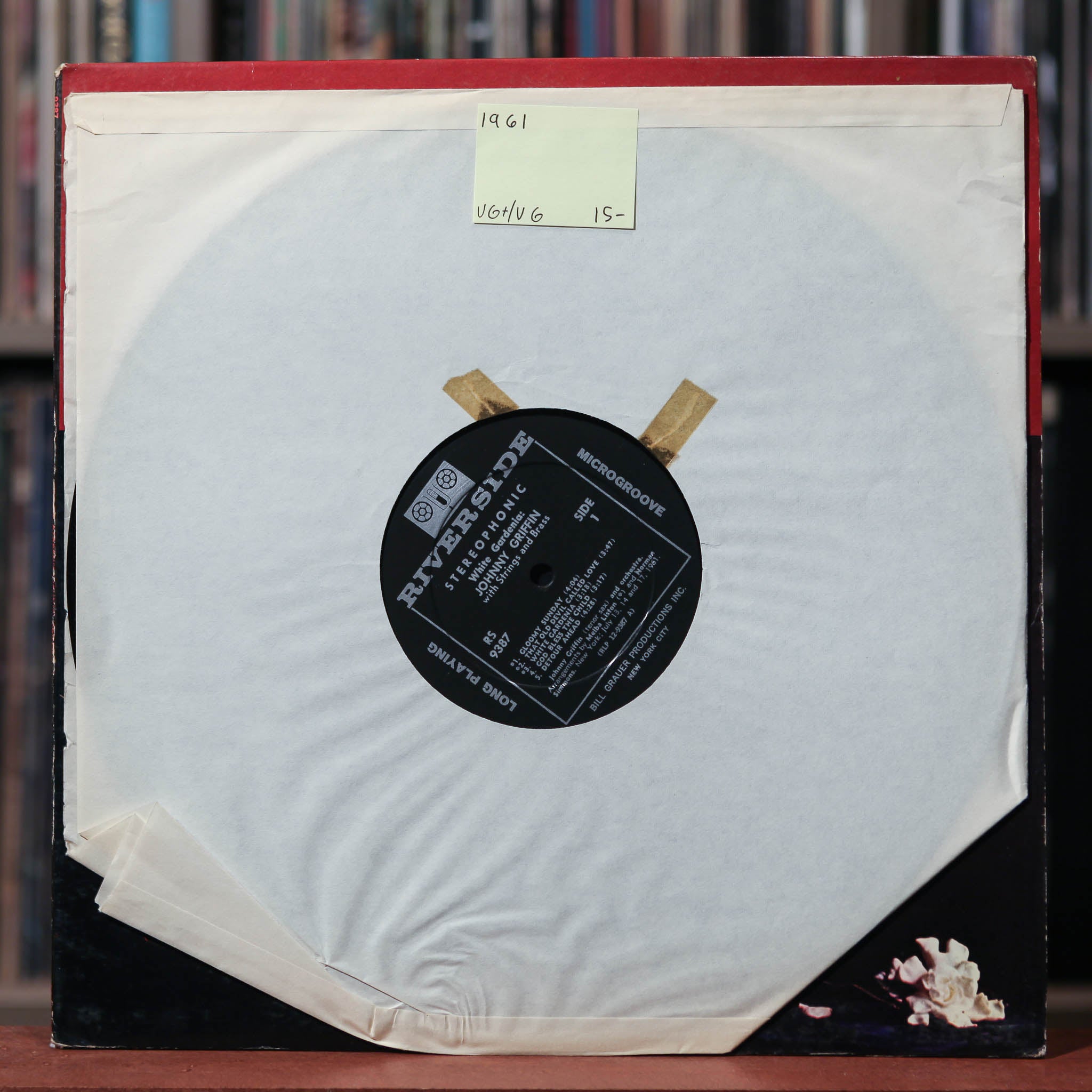 Johnny Griffin - White Gardenia - 1961 Riverside, VG+&frasl;VG