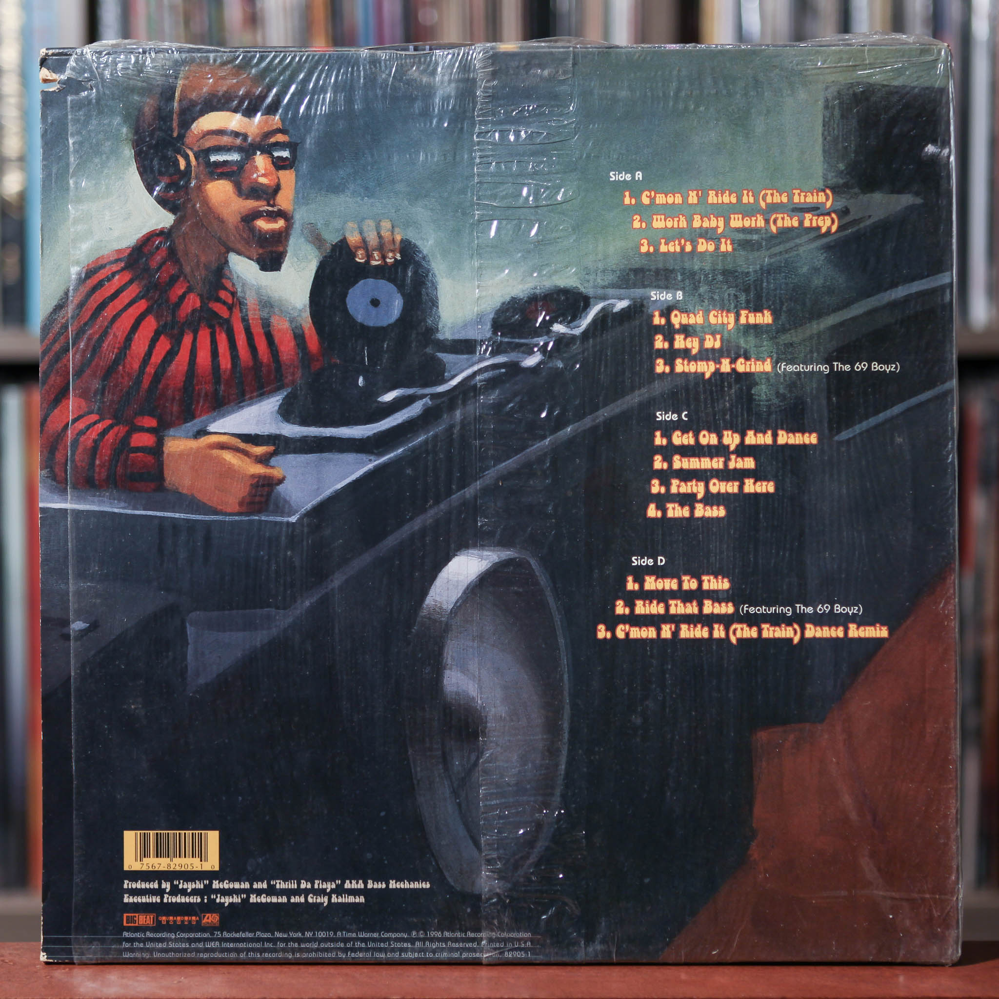 Quad City DJ's - Get On Up And Dance - 2LP - 1996 Atlantic, VG+/VG w/S