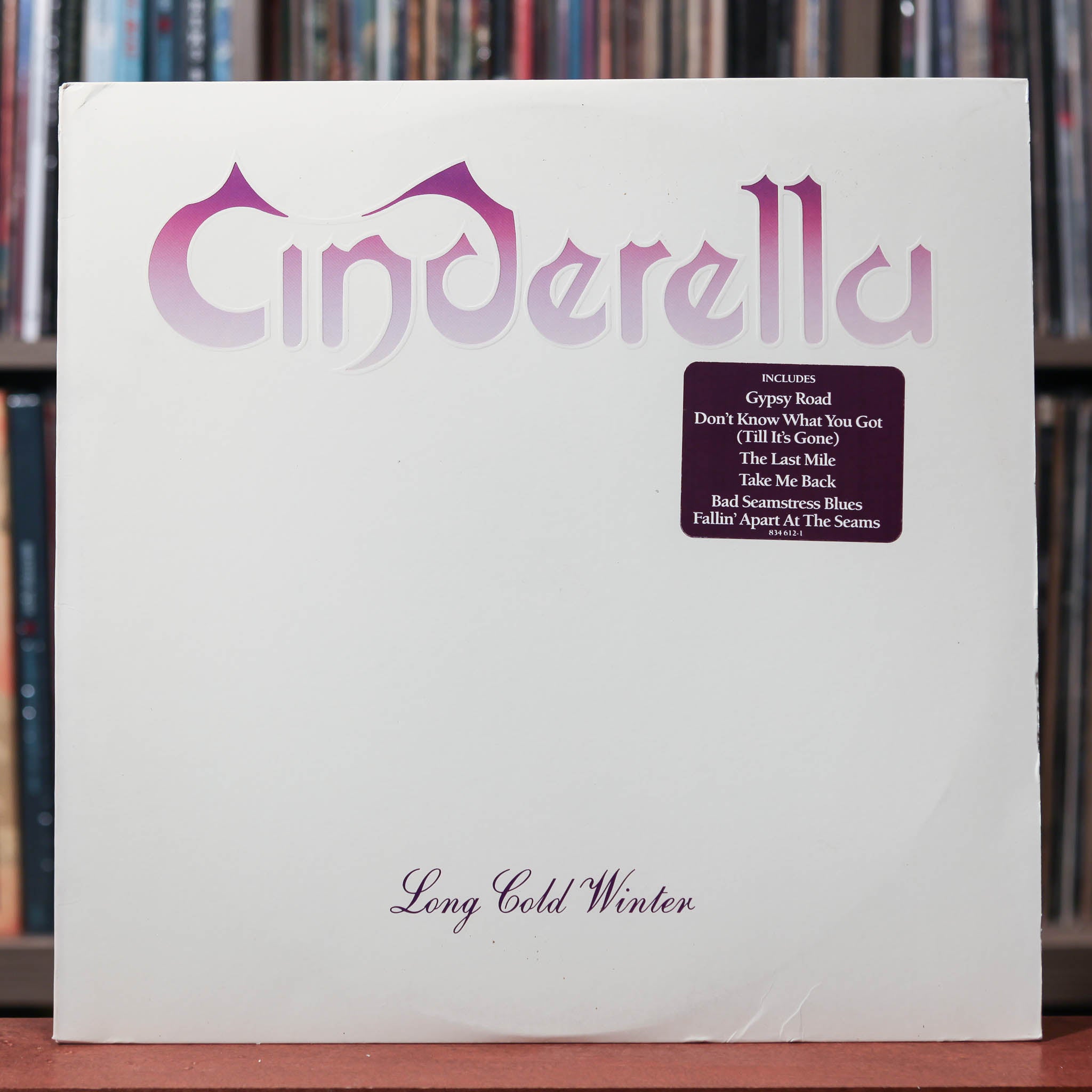 Cinderella - Long Cold Winter - PROMO - 1988 Mercury, VG+/VG+ w/SHRINK
