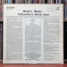 Load image into Gallery viewer, Thelonious Monk - Septet - Monk&#39;s Music - 1958 Riverside - VG/VG++

