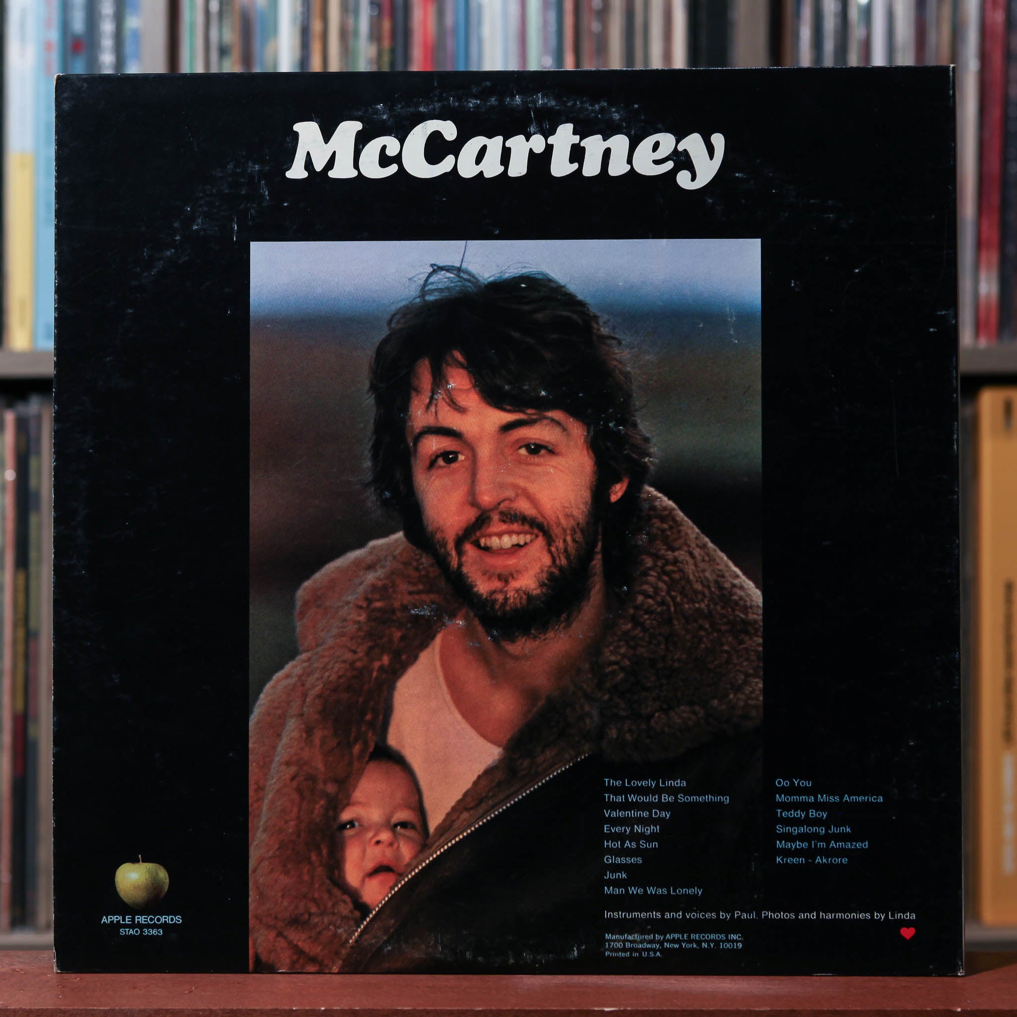 Paul McCartney - McCartney - 1970 Apple Records, VG/VG+