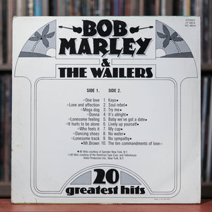 Bob Marley - 20 Greatest Hits - UK Import - 1982 Black Tulip, VG/VG
