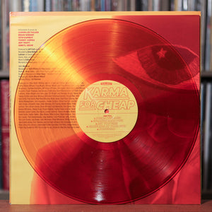 Aaron Lee Tasjan - Karma For Cheap - Red and Orange Vinyl - Rare Autographed - 2018 New West Records, EX/EX
