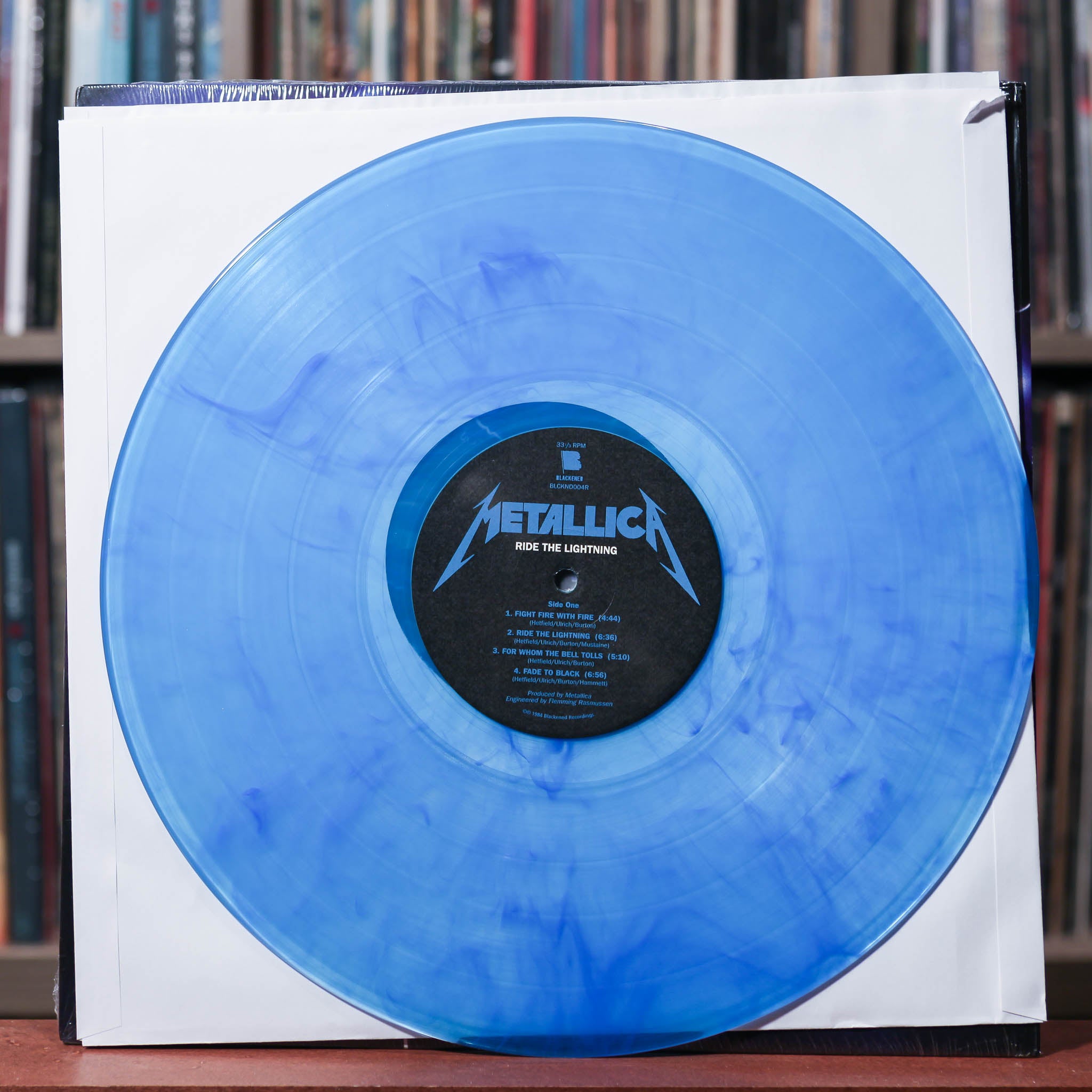 Metallica - Ride The Lightning - Electric Blue Vinyl - 2023 Blackened,