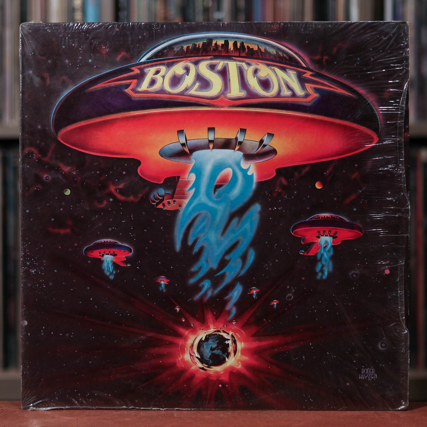 Boston - Self-Titled - 1976 Epic, EX/VG w/Shrink