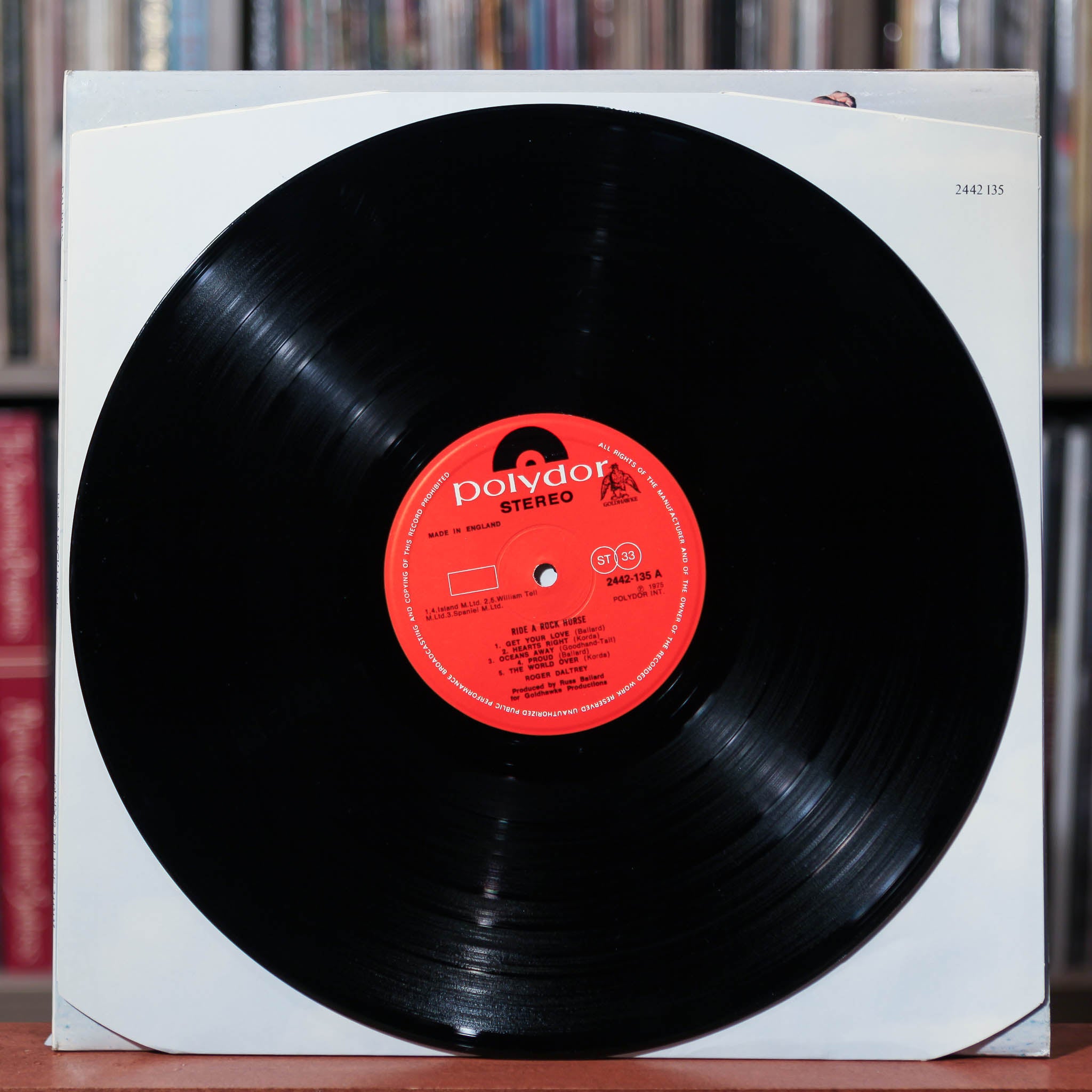 Roger Daltrey - Ride A Rock Horse - UK Import - 1975 Polydor, EX/VG