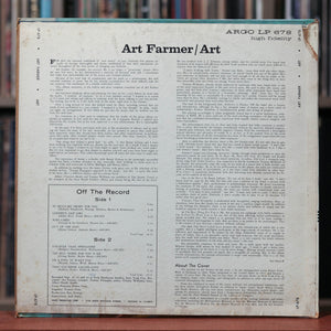 Art Farmer - Art - MONO - 1960 Argo, VG/VG+