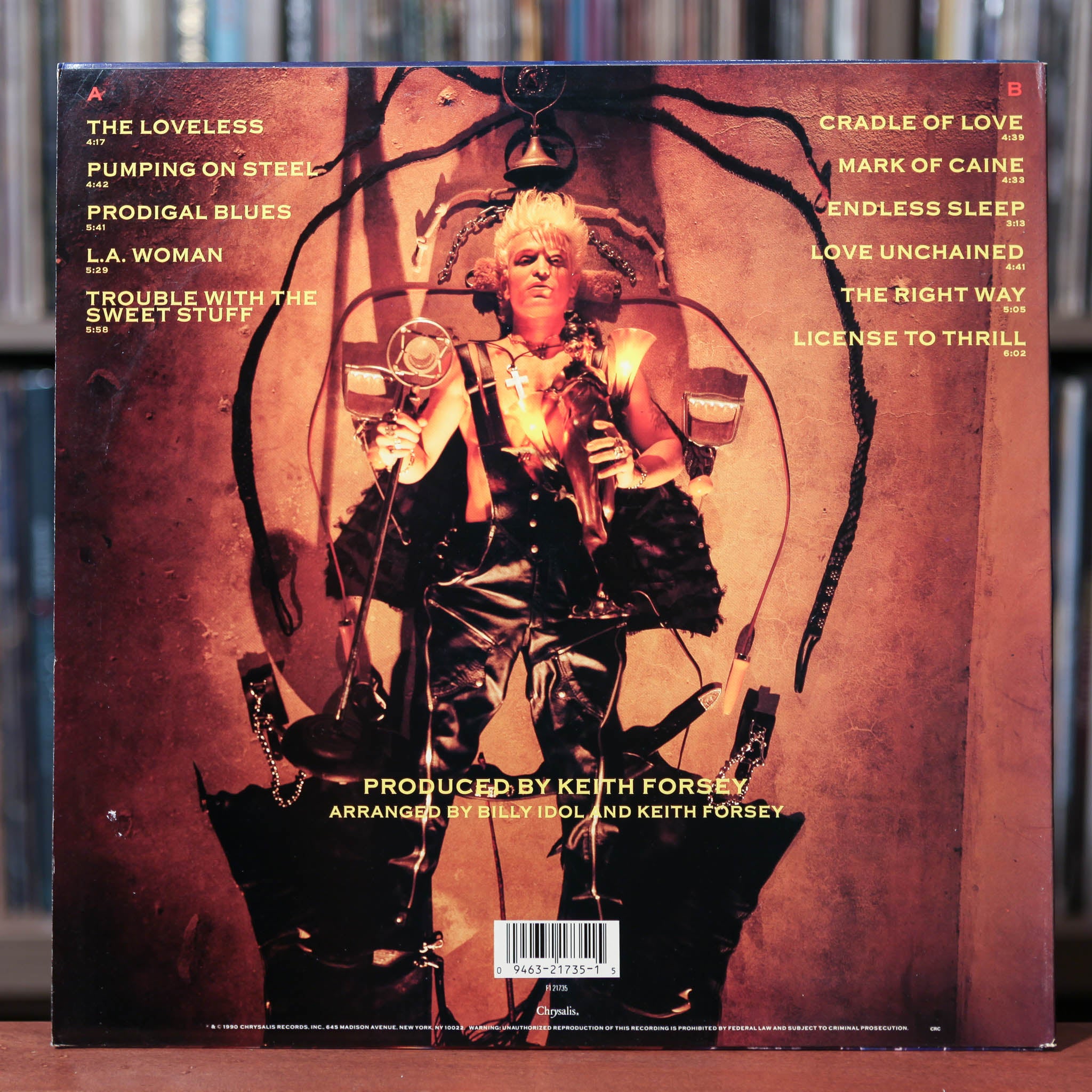 洋楽 Billy Idol LP Charmed Life Billy Idol - Charmed Life - Standard Black Vinyl