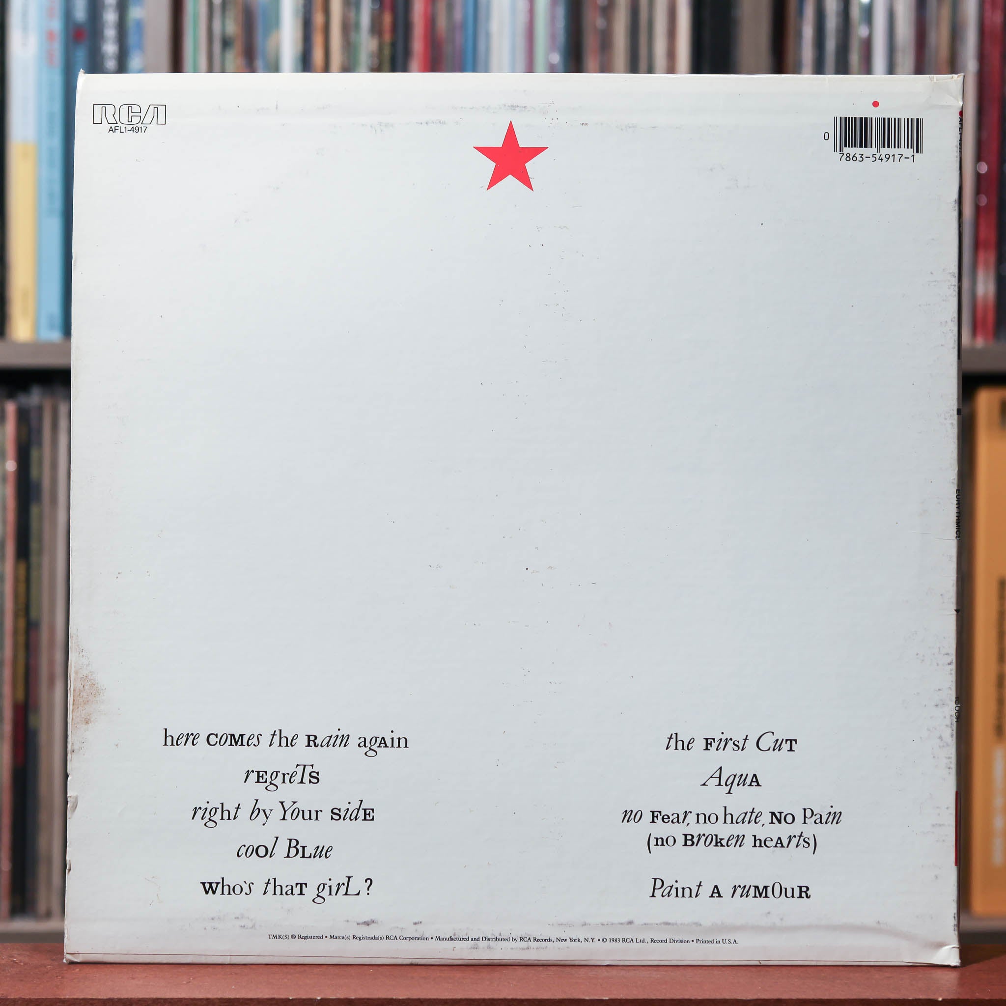 Eurythmics - Touch - 1984 RCA, VG/EX