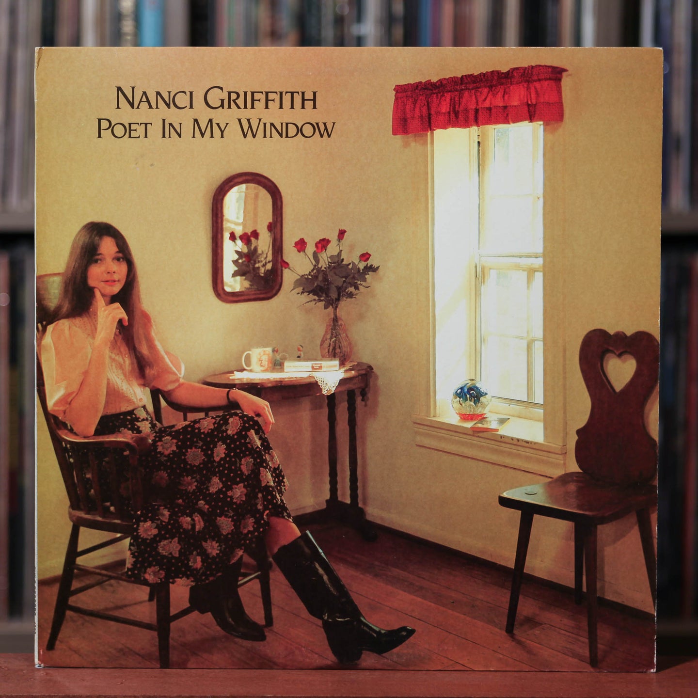 Nanci Griffith - Poet in My Window - 1985 Philo, VG+/VG+