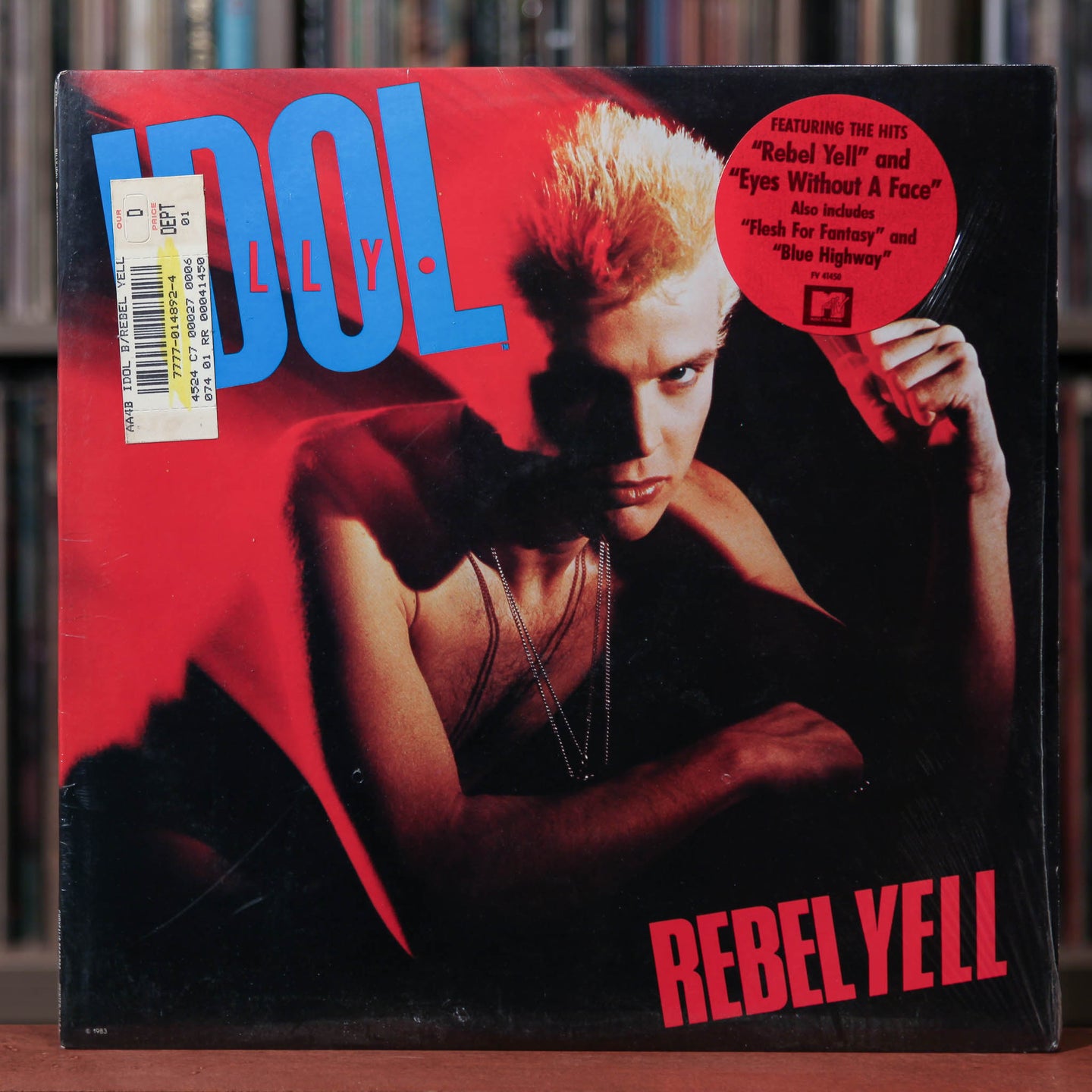 Billy Idol - Rebel Yell - 1983 Chrysalis, EX/VG+ w/Shrink and Hype
