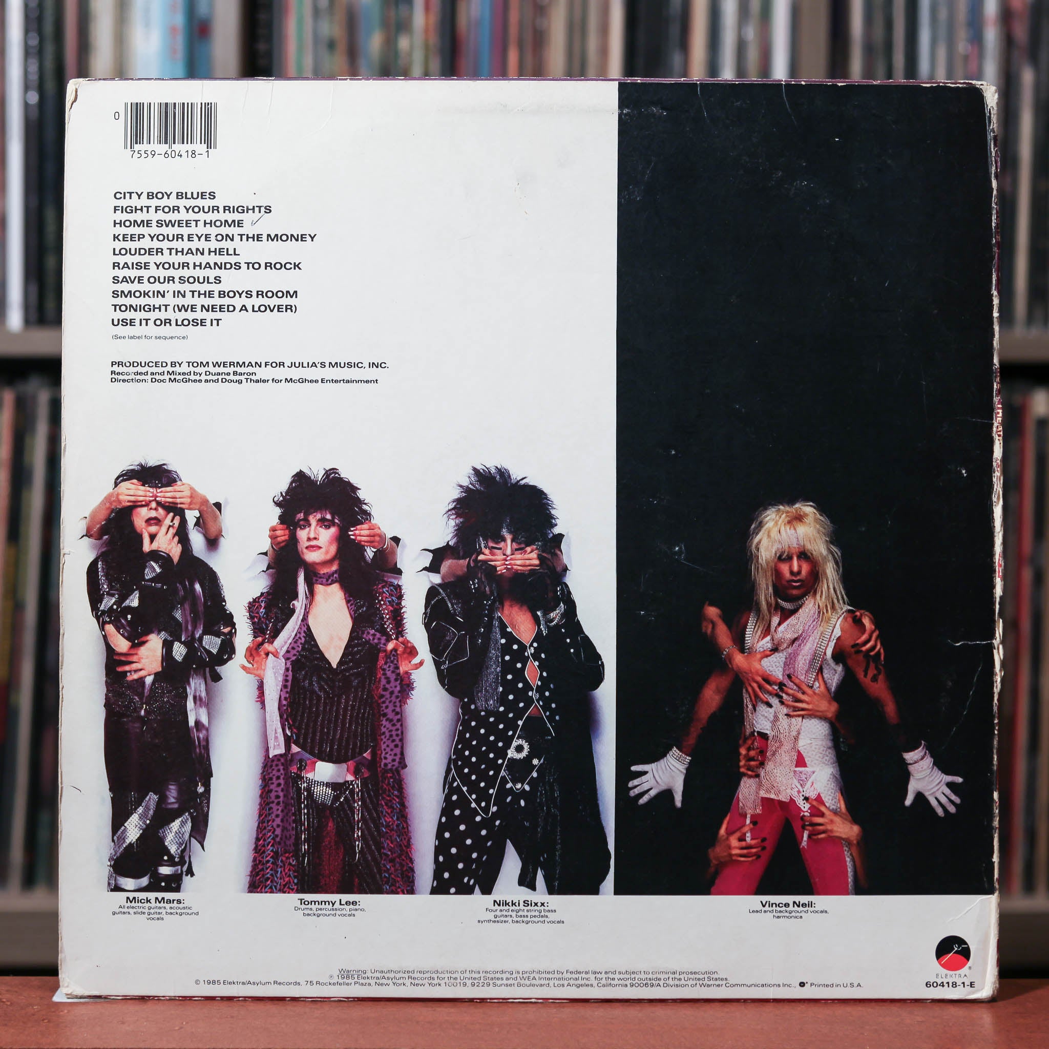 バンドスコア MOTLEY CRUE LP Theater of pain & Best モトリークルー LPシアター・オブ・ペイン＆ベスト｜楽譜
