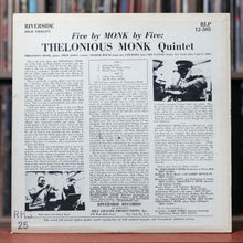 Load image into Gallery viewer, Thelonious Monk - 5 by Monk by 5 - MONO- 1959 Riverside - VG+/VG+
