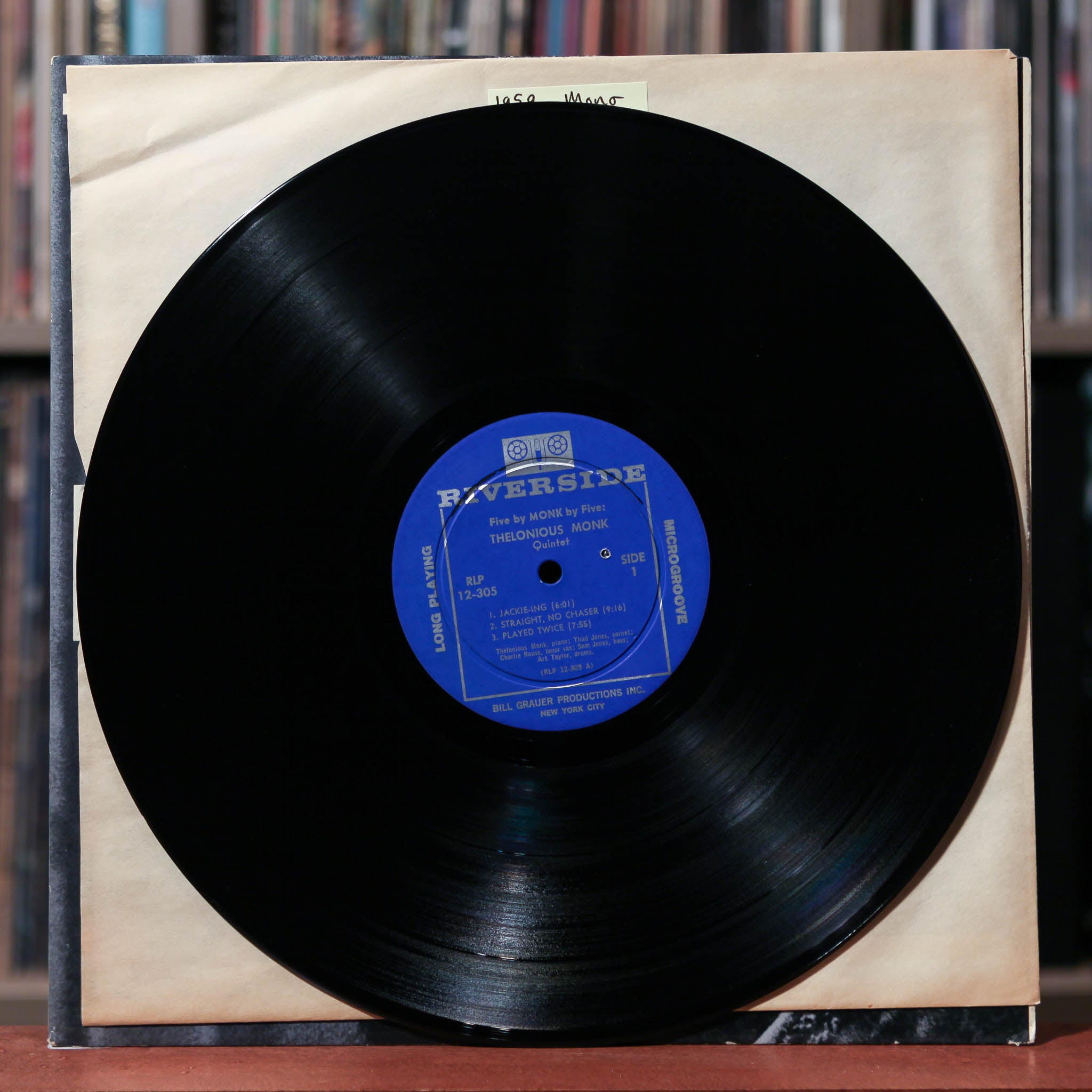 Thelonious Monk - 5 by Monk by 5 - MONO- 1959 Riverside - VG+/VG+
