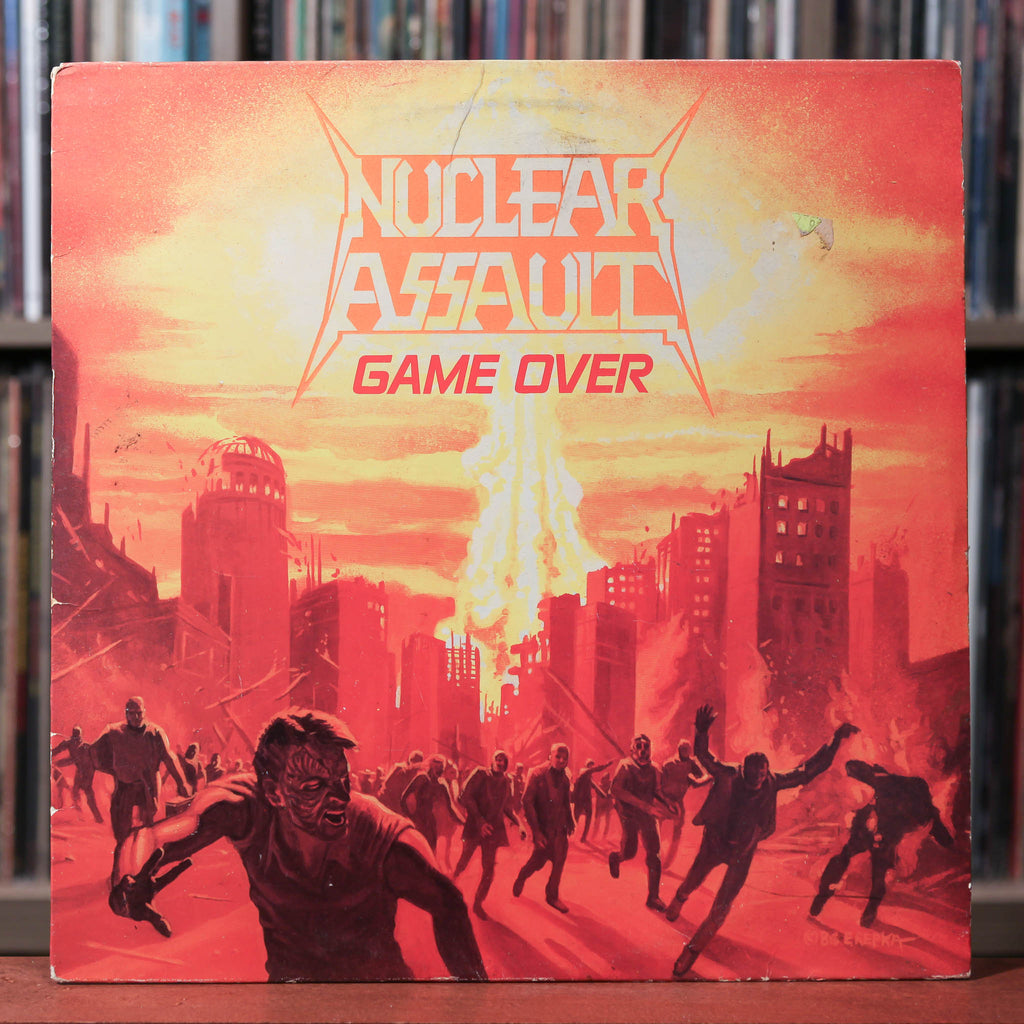 Nuclear Assault,M.O.D,Cro-Magsのレコード3枚 Nuclear Assault - Game Over - 1986 Combat, VG/VG+