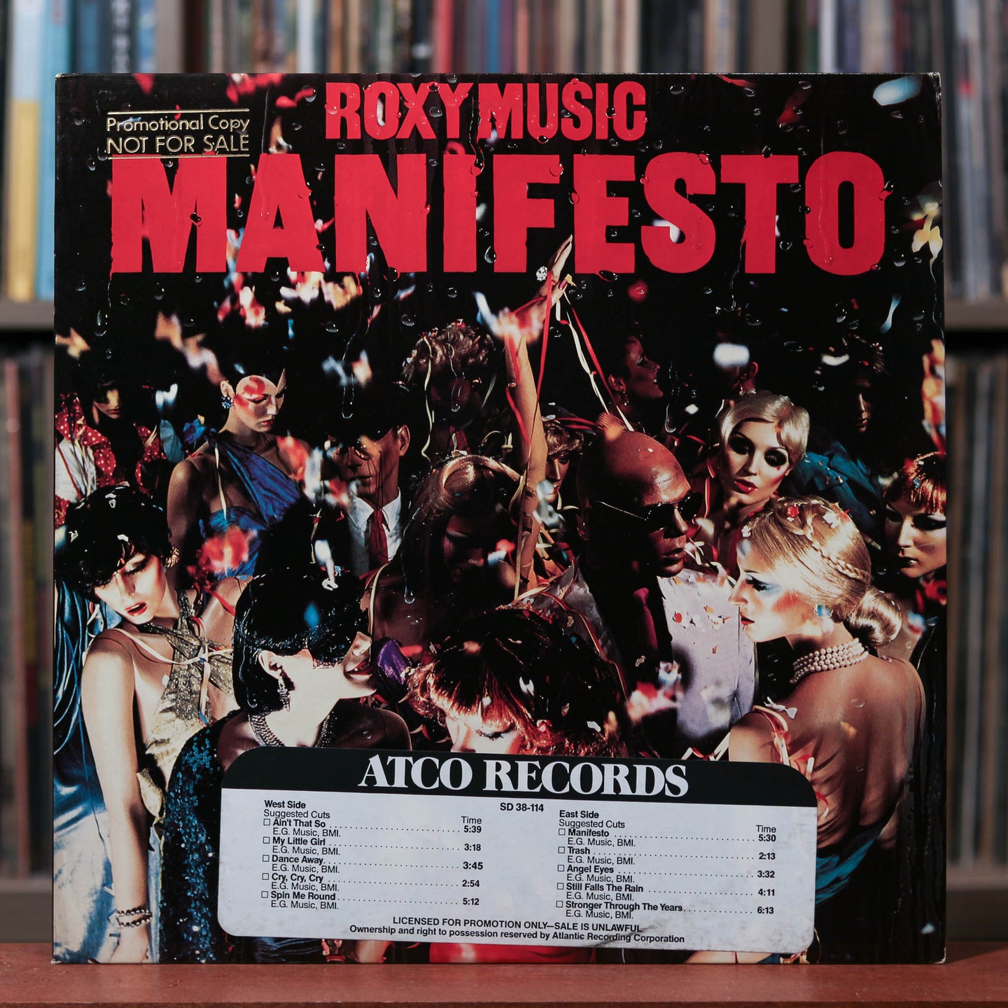 Roxy Music - Manifesto - PROMO 1979 ATCO Records, VG+/NM or M-