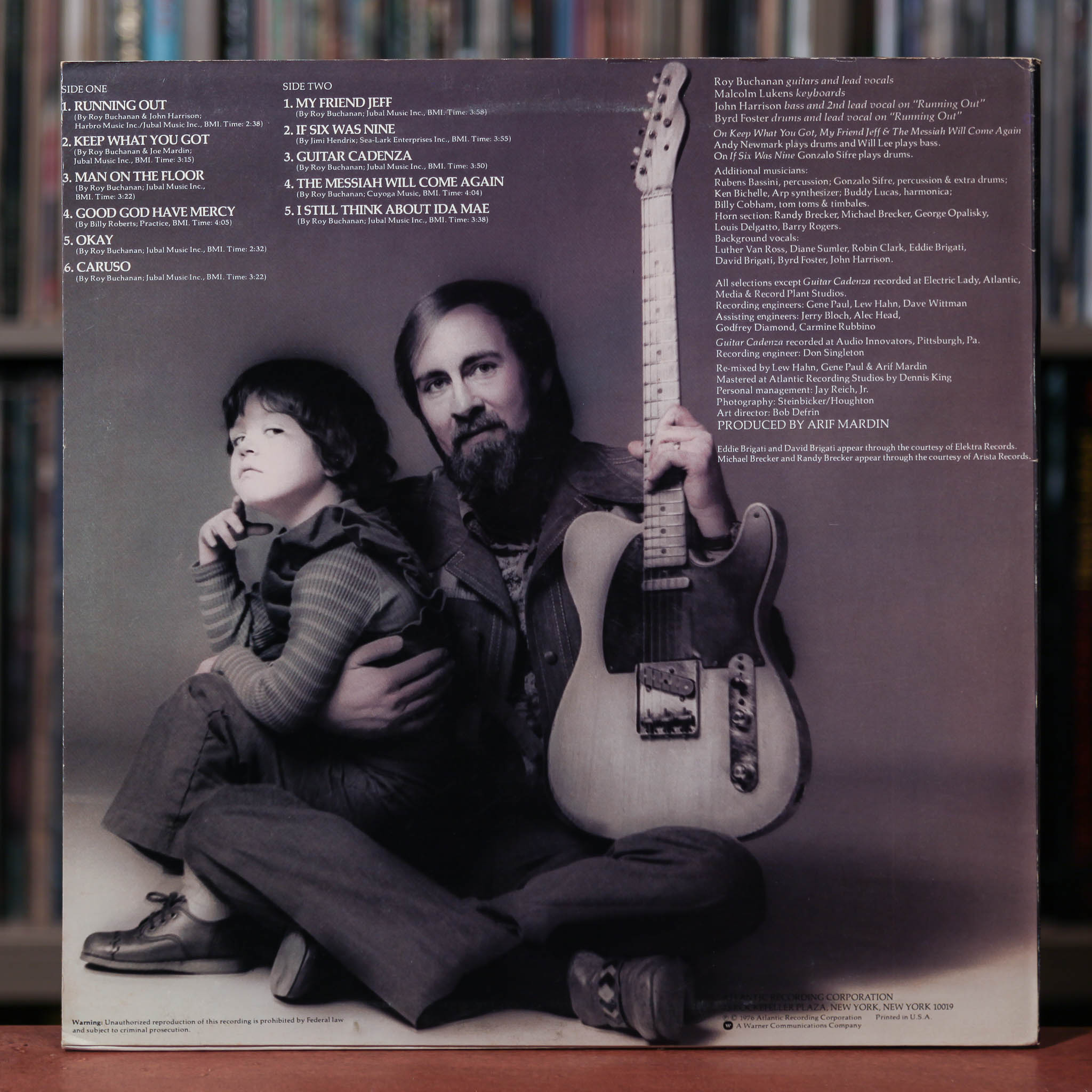 Roy Buchanan - A Street Called Straight - 1976 Atlantic, EX/VG+