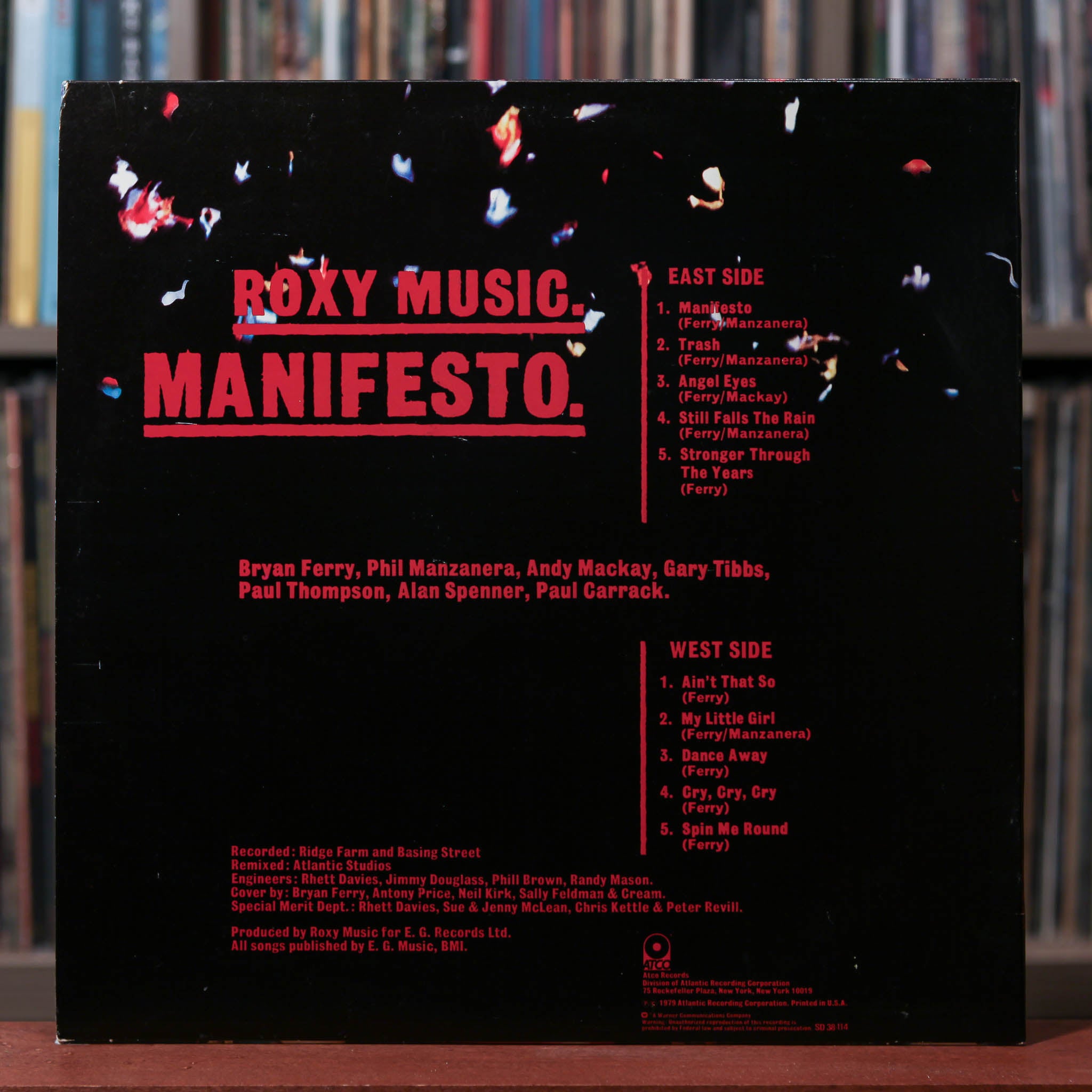 ロキシー・ミュージック/Manifesto LP Atlantic Roxy Music – Manifesto – Vinyl (LP, Album, Stereo), 1979 [r1847548