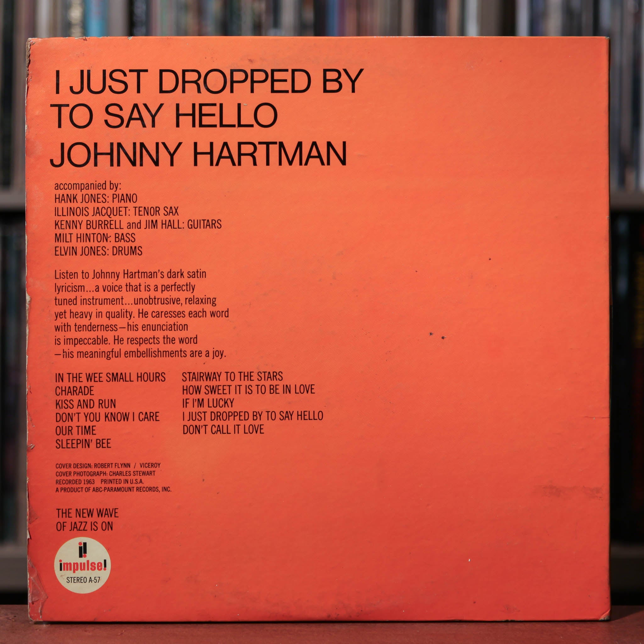 米LP Johnny Hartman I Just Dropped By To Say Hello A57 Impulse! /00260 Johnny Hartman – I Just Dropped By To Say Hello – Vinyl (LP