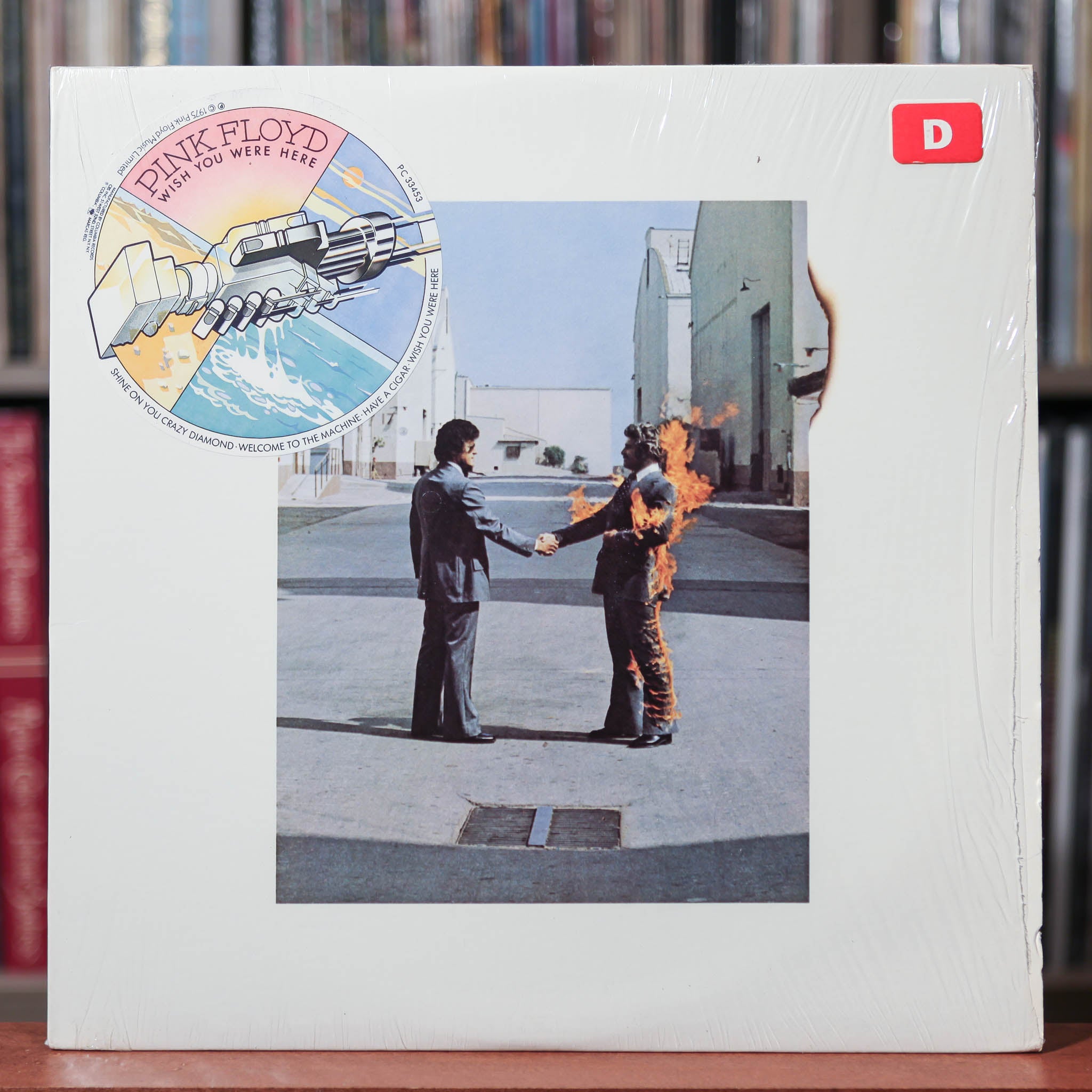 Pink Floyd - Wish You Were Here - 1975 Columbia, EX/VG+ w/Shrink And H