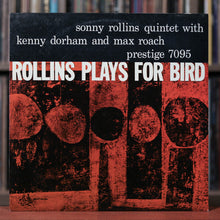 Load image into Gallery viewer, Sonny Rollins Quintet With Kenny Dorham And Max Roach - Rollins Plays For Bird - 1986 Prestige,
