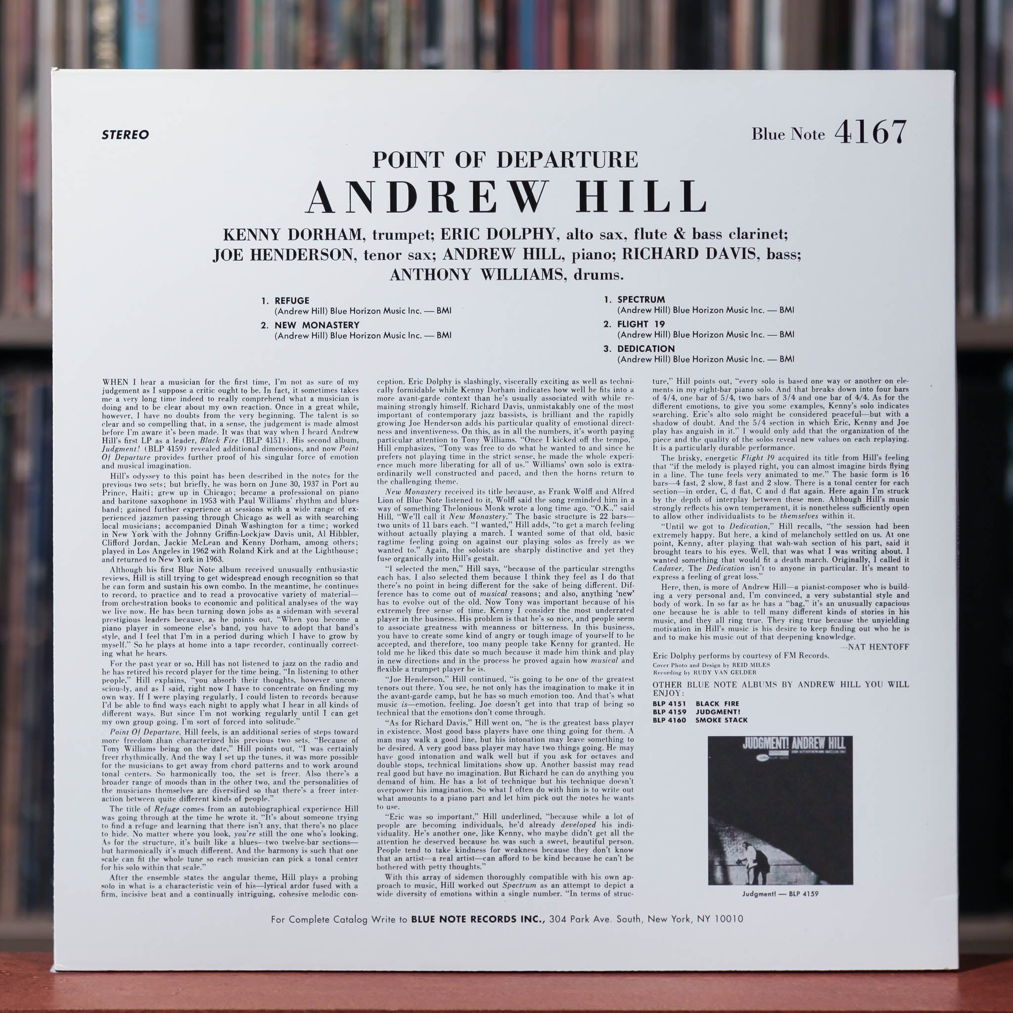 Andrew Hill - Point of departure - 2000's Blue Note, EX/VG++