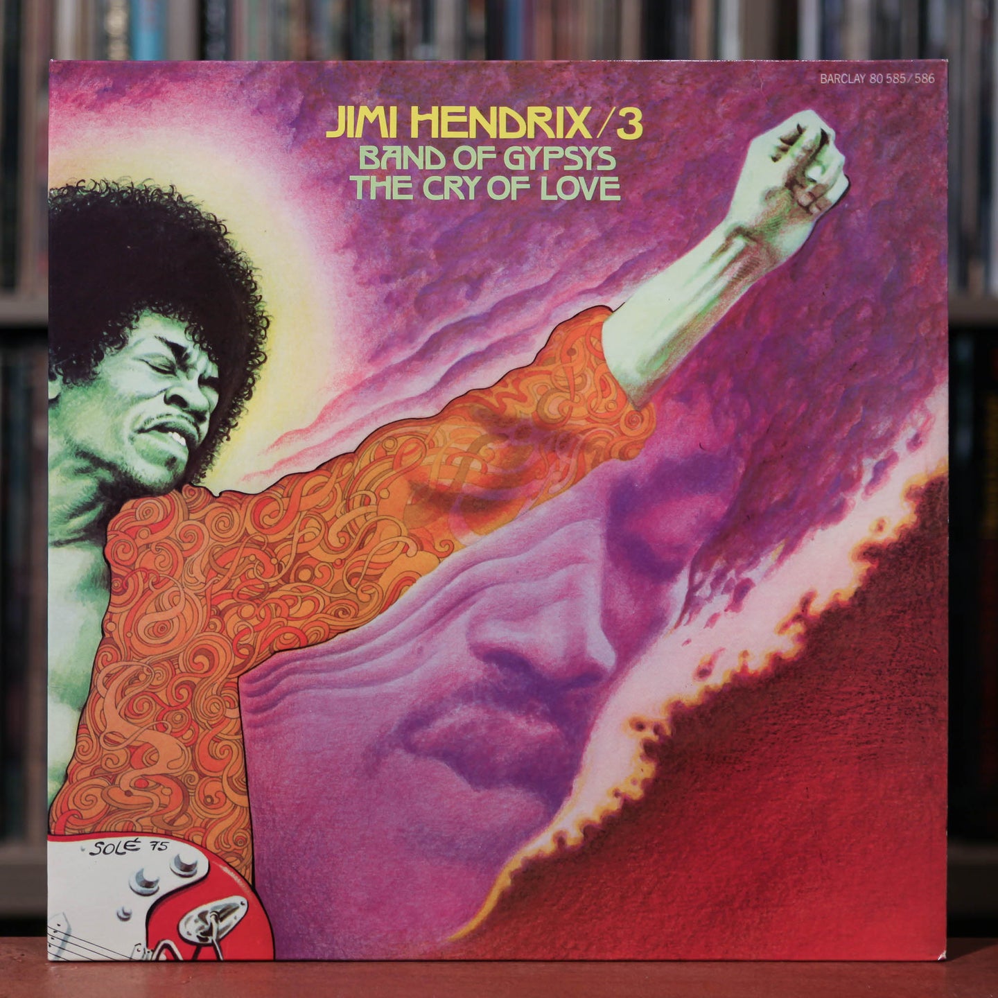 Jimi Hendrix - Band Of Gypsys / The Cry Of Love  - 2LP - French Import - 1975 Barclay, EX/EX